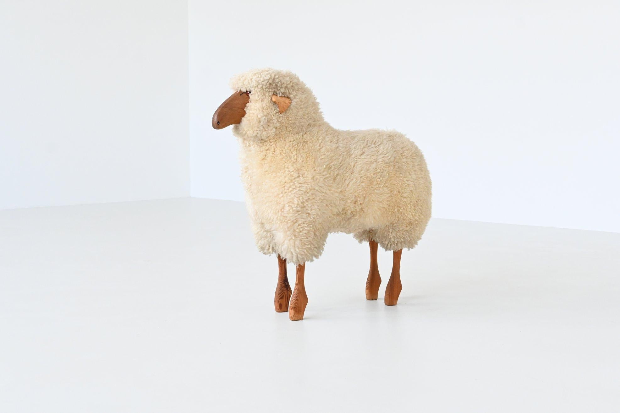 Hanns Peter Krafft decorative pair of sheep Meier Germany 1970 3