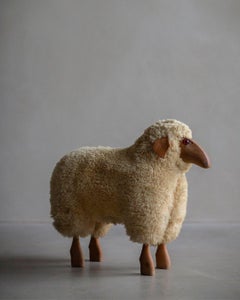 Hanns-Peter Krafft Wool Sheep Sculpture for Meier - circa 1970s