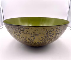 Hanova of Pasadena Large Bowl Lava Brutalist Enamel Mid-Century Modern