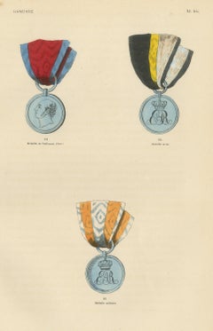Hannover, Medaglie civili e militari, Tavola XL bis, Incisione su legno, 1844