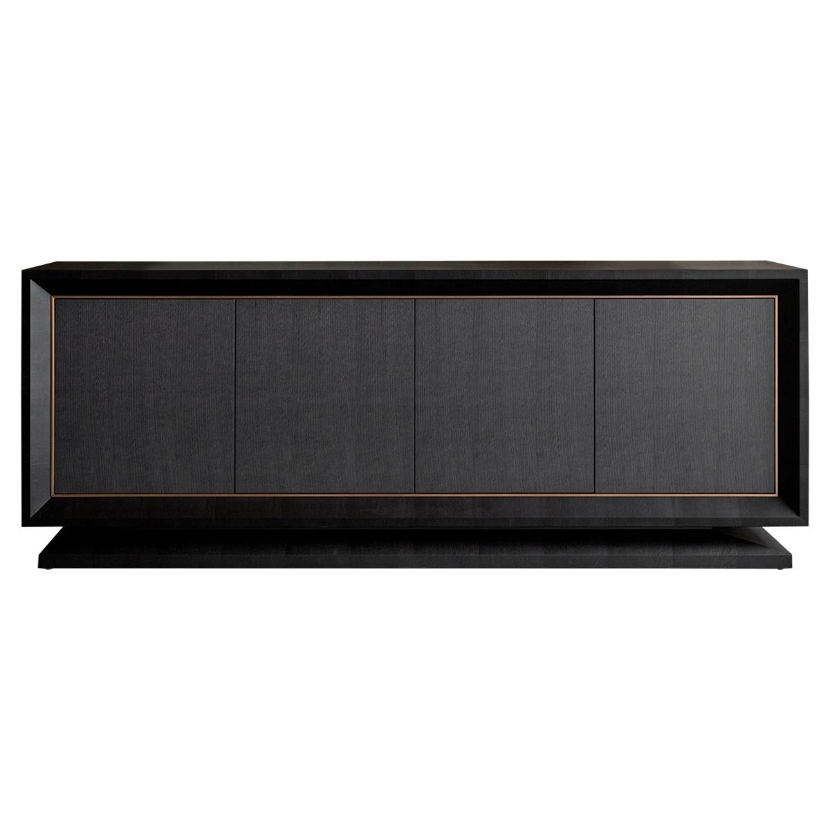 Davidson's London Contemporary, Hanover Side Cabinet, in Dark Tinted Oak