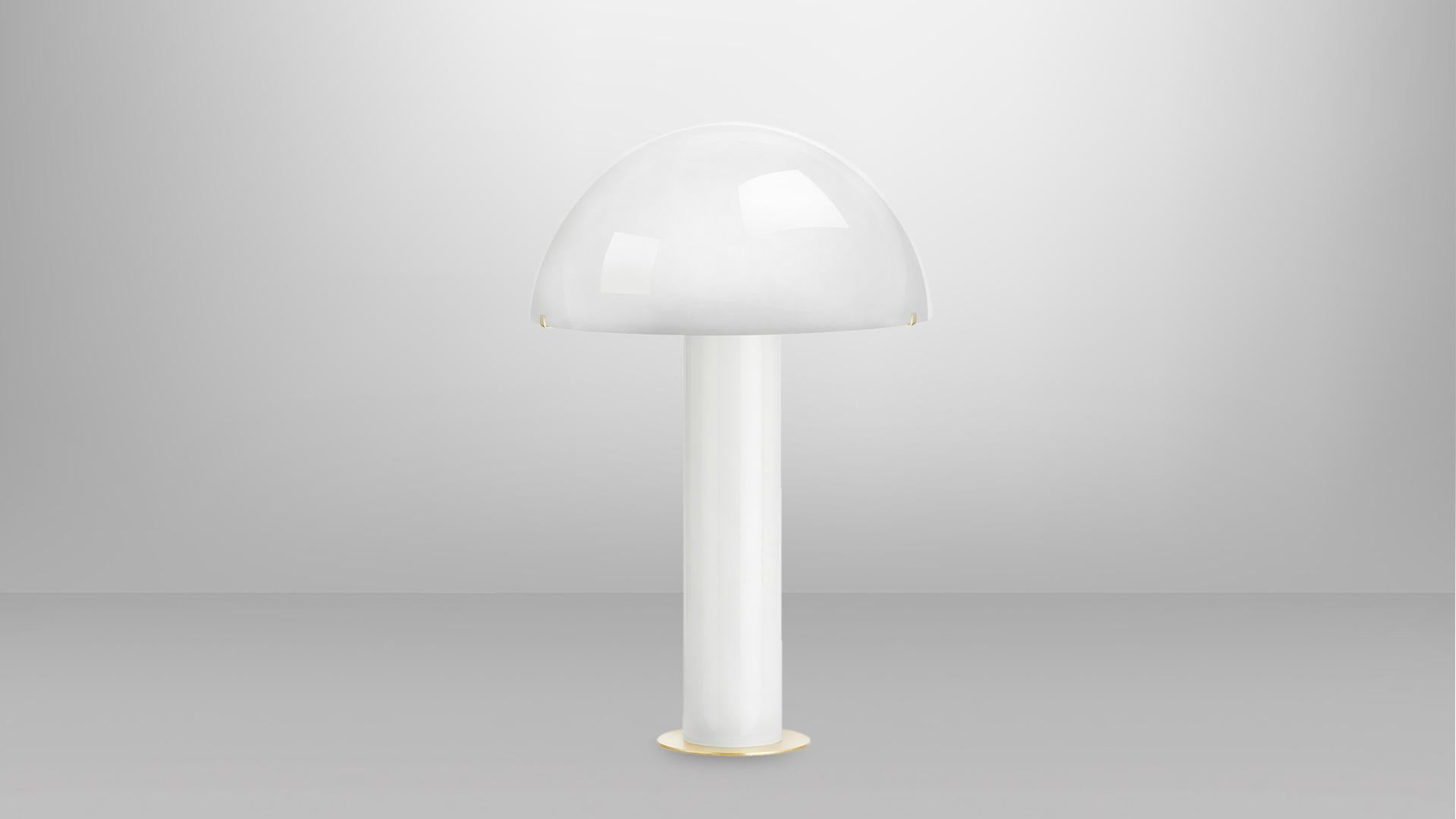Hanover table lamp by CTO Lighting
Materials: opal white glass, satin brass
Dimensions: 38.5 x H 60 cm

All our lamps can be wired according to each country. If sold to the USA it will be wired for the USA for instance.

2 x E12, 60w max (or
