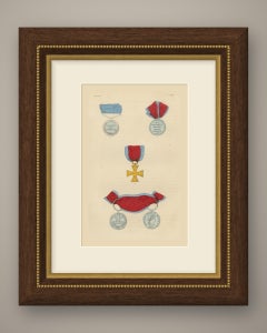 Hanover, Waterloo Medal and Service Medals, Plate XXXIX, Wood Engraving, 1844