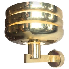 Hans-Agne Jacobson Pair of  Brass Sconces, Model V-381