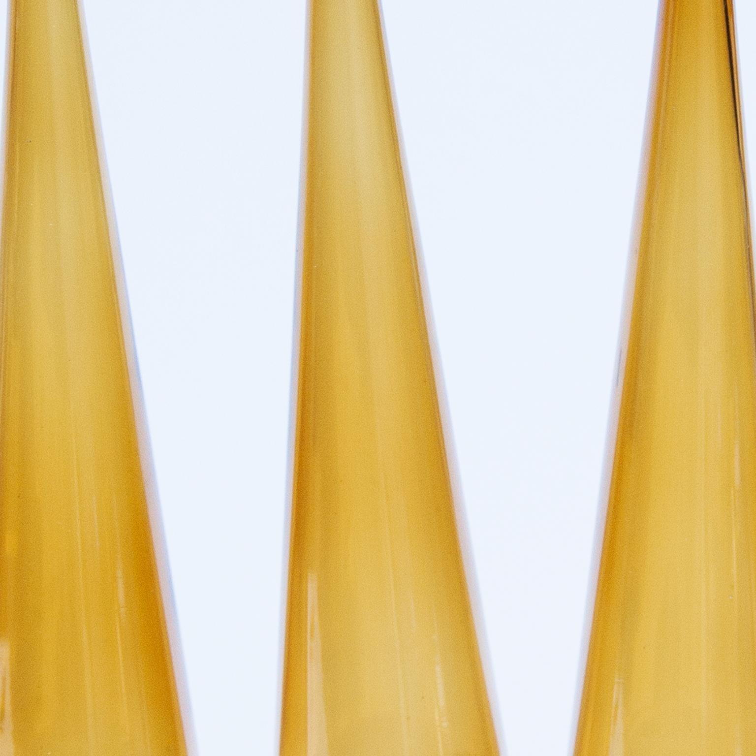 Mid-Century Modern Hans-Agne Jacobsson Brass Glass Sconces Set of 2 For Sale