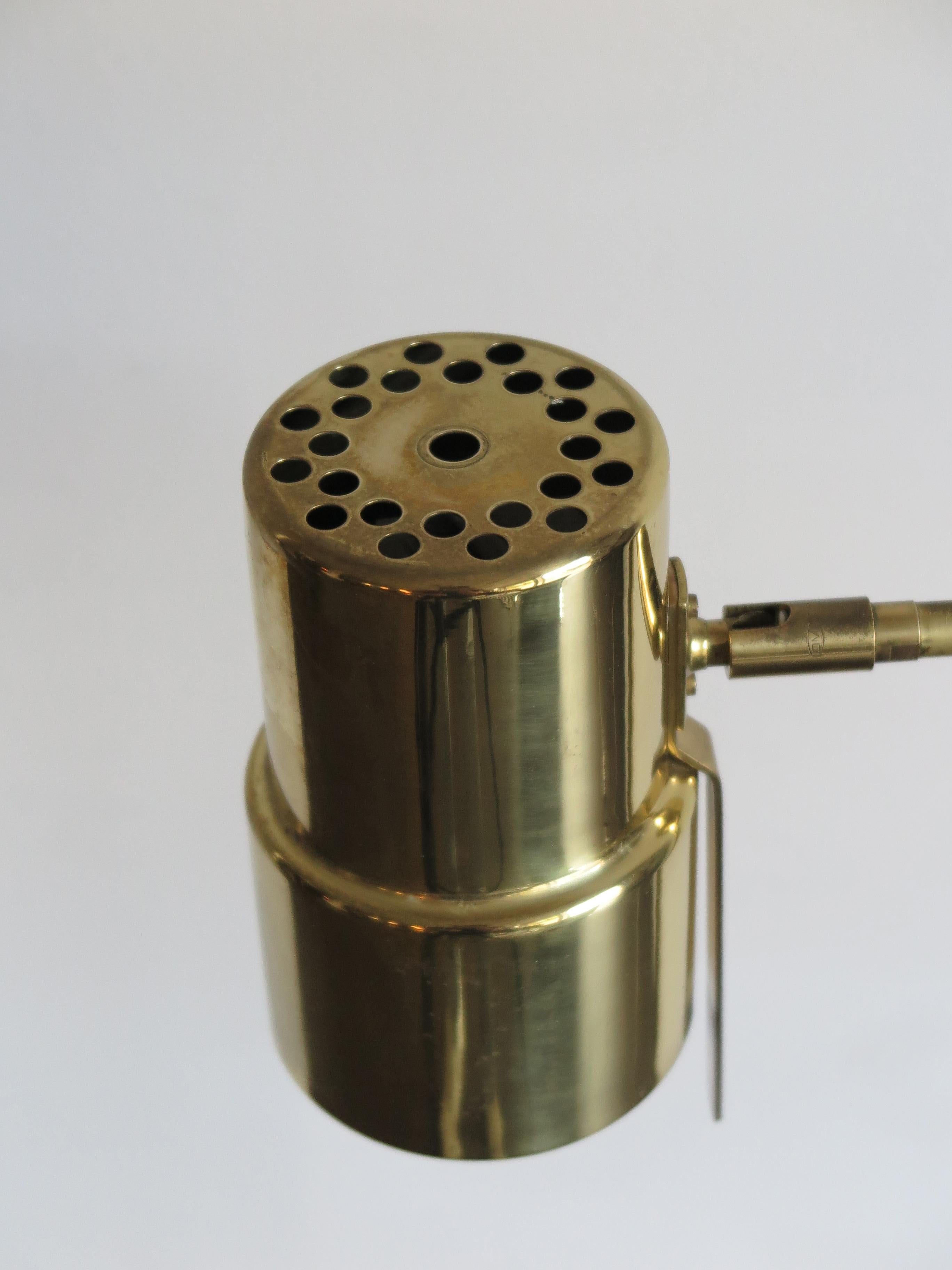 Mid-20th Century Hans Agne Jakbsson Scandinavian Brass Floor Lamp Model G-154, 1950s