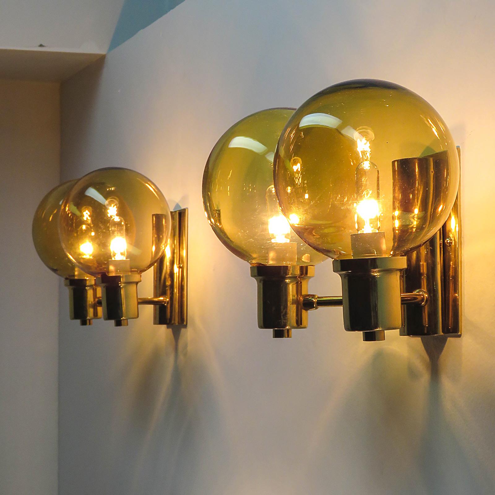 Hans Agnes Jakobsen, lampes murales à double bras, 1950 en vente 2