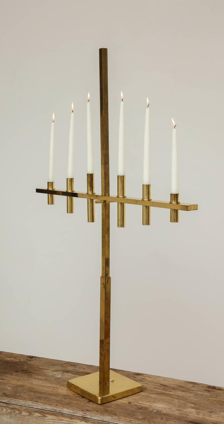 Hans Agne Jakobssen, Exceptional SixArm Candelabra, Origin Sweden For Sale at 1stdibs