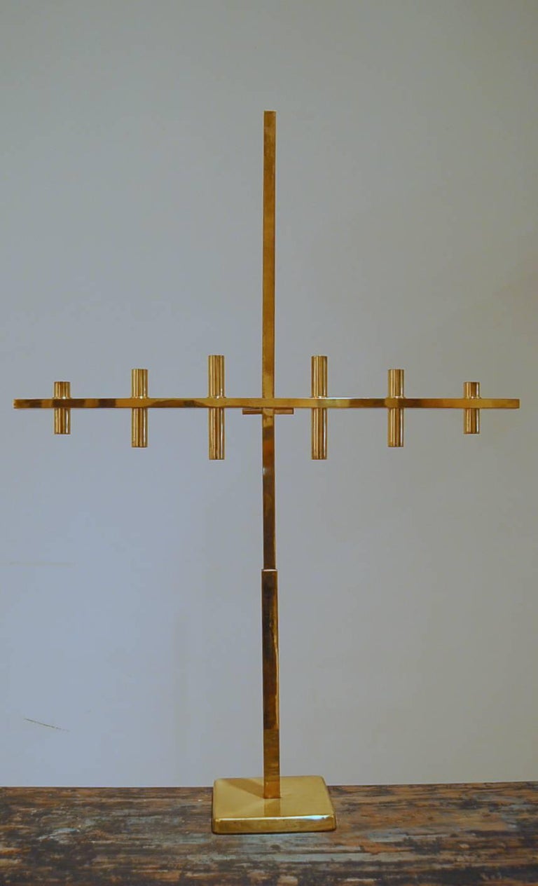 Hans Agne Jakobssen, Exceptional SixArm Candelabra, Origin Sweden For