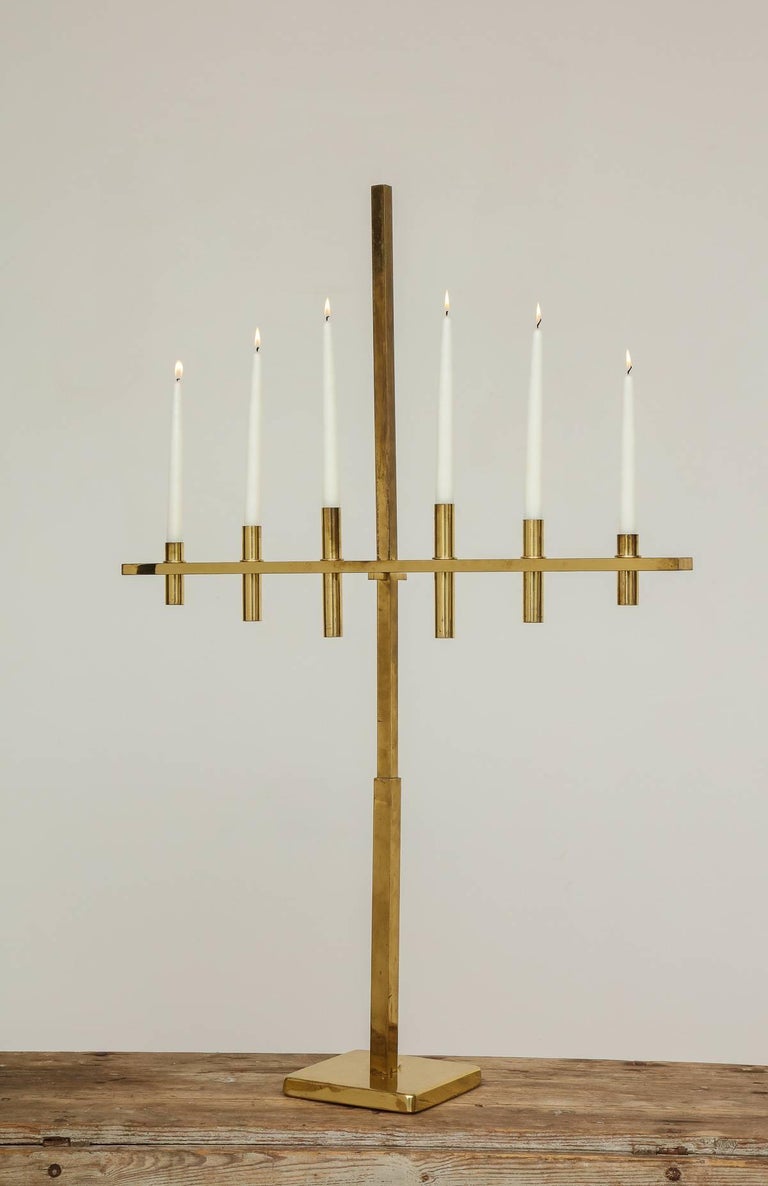 Hans Agne Jakobssen, Exceptional SixArm Candelabra, Origin Sweden For