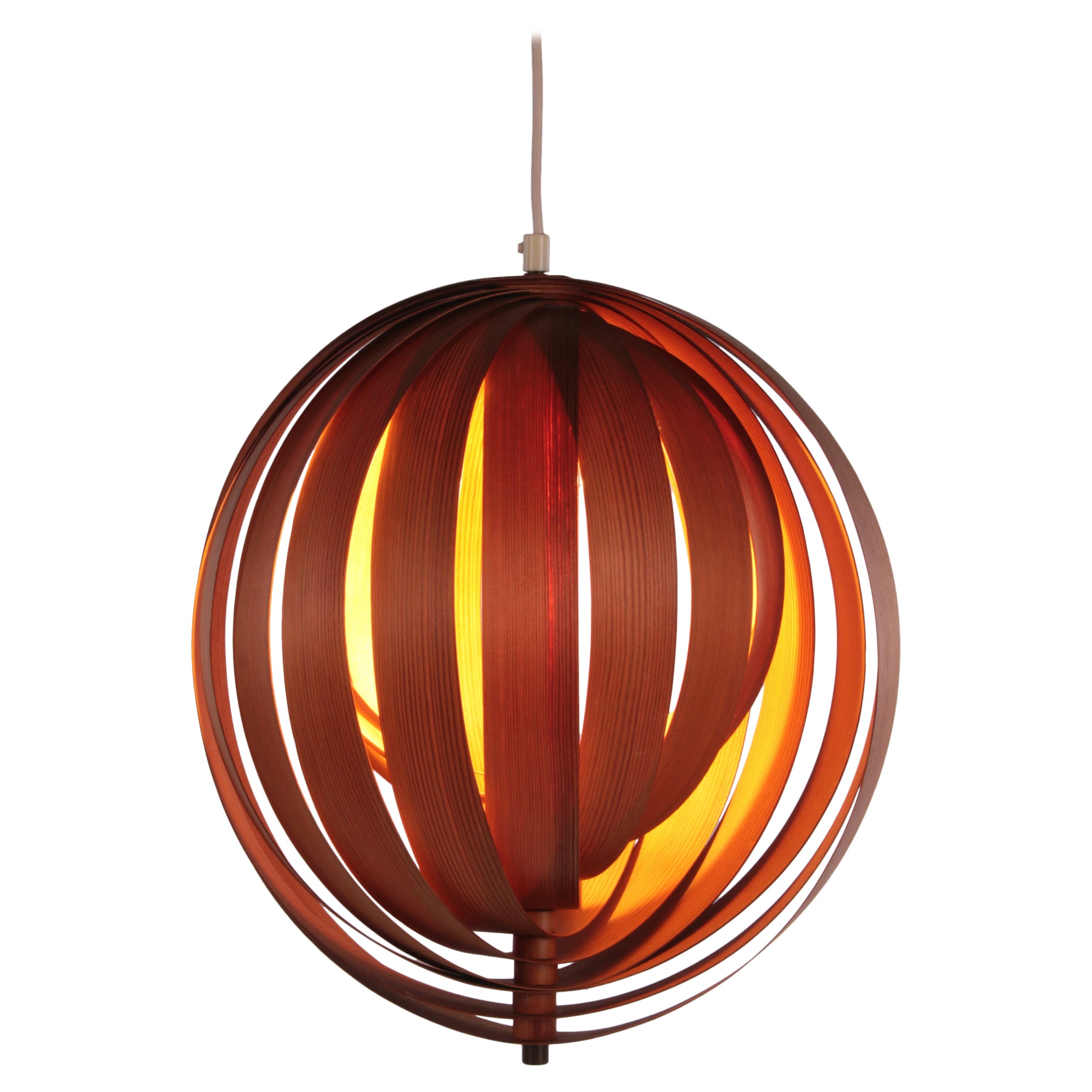 Hans-Agne Jakobssen Pendant Lamp Model Moon by Markaryd, 1960s