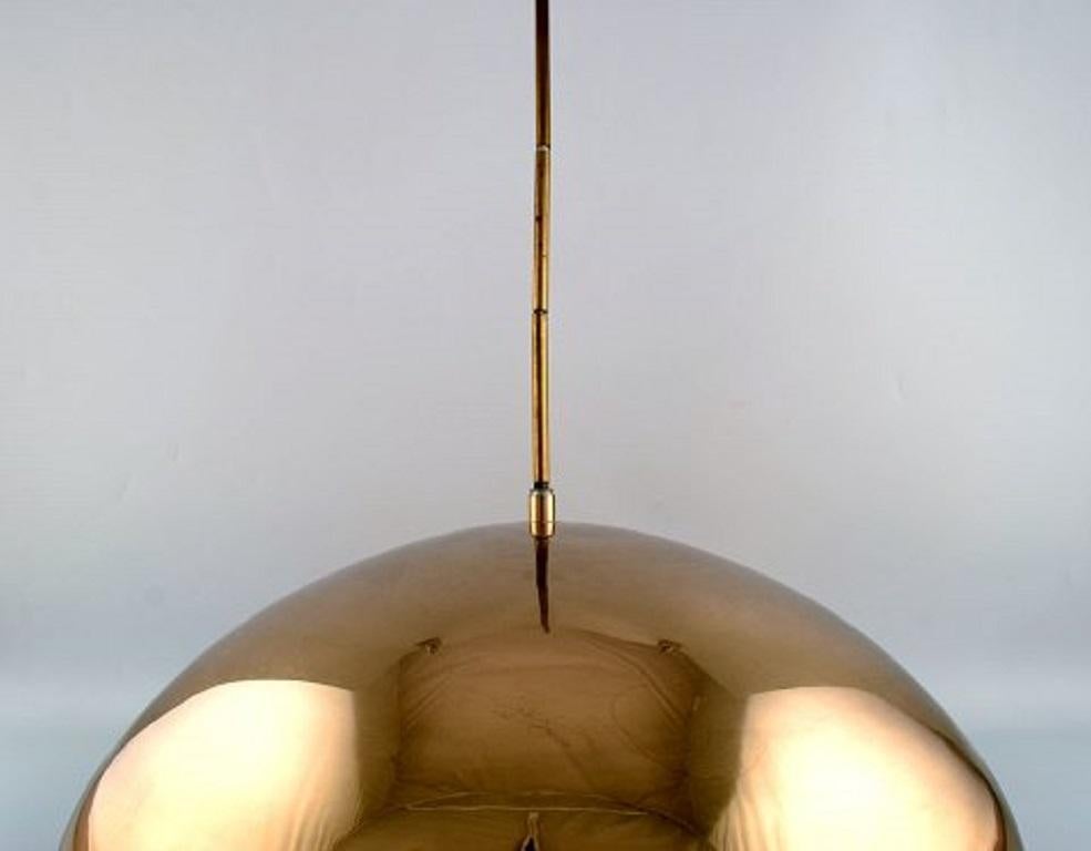 Hans Agne Jakobsson, Colossal Brass Ceiling Lamp Made by Markaryd In Good Condition In Copenhagen, DK