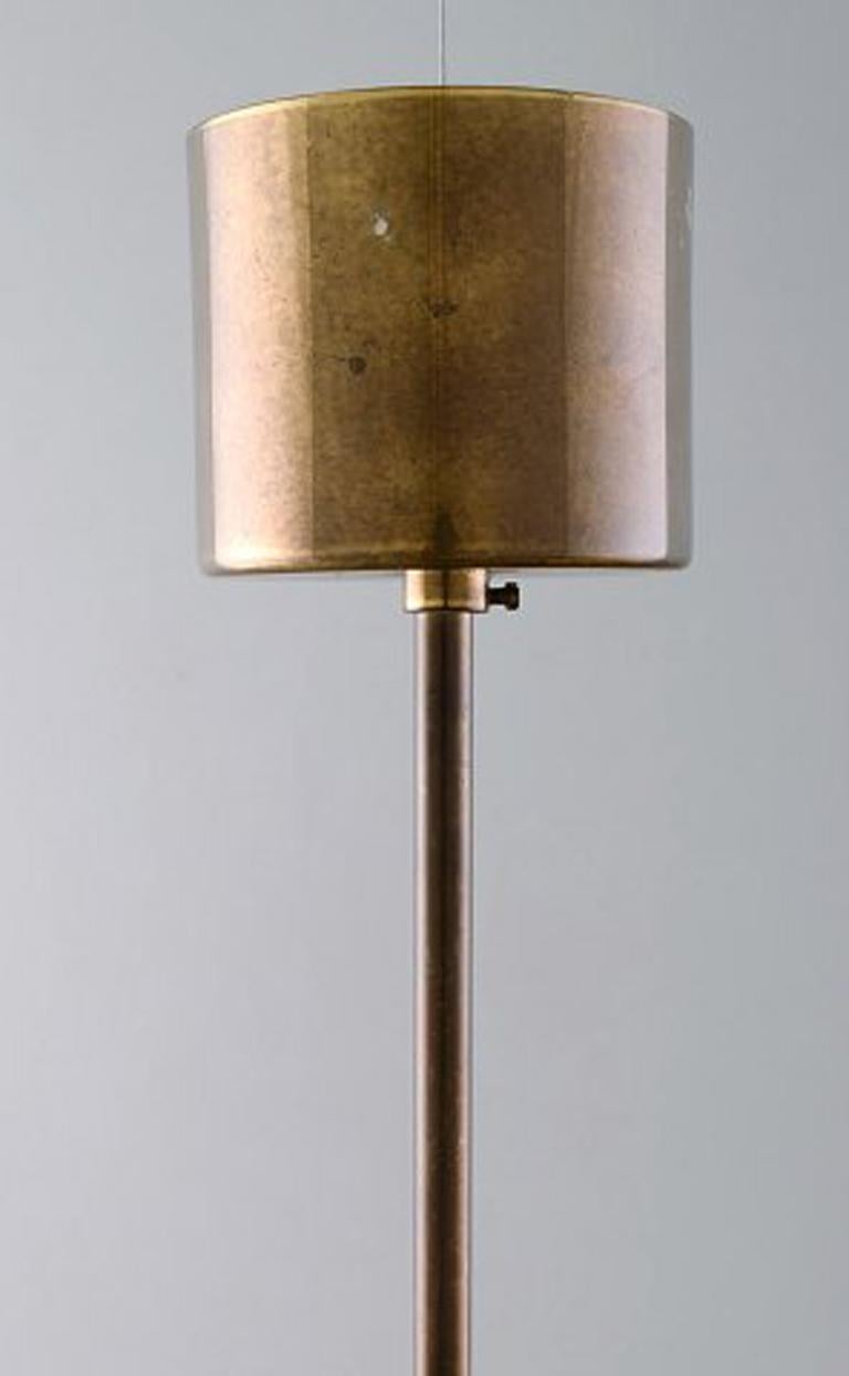 Late 20th Century Hans Agne Jakobsson, Six-Armed Electric Chandelier in Brass