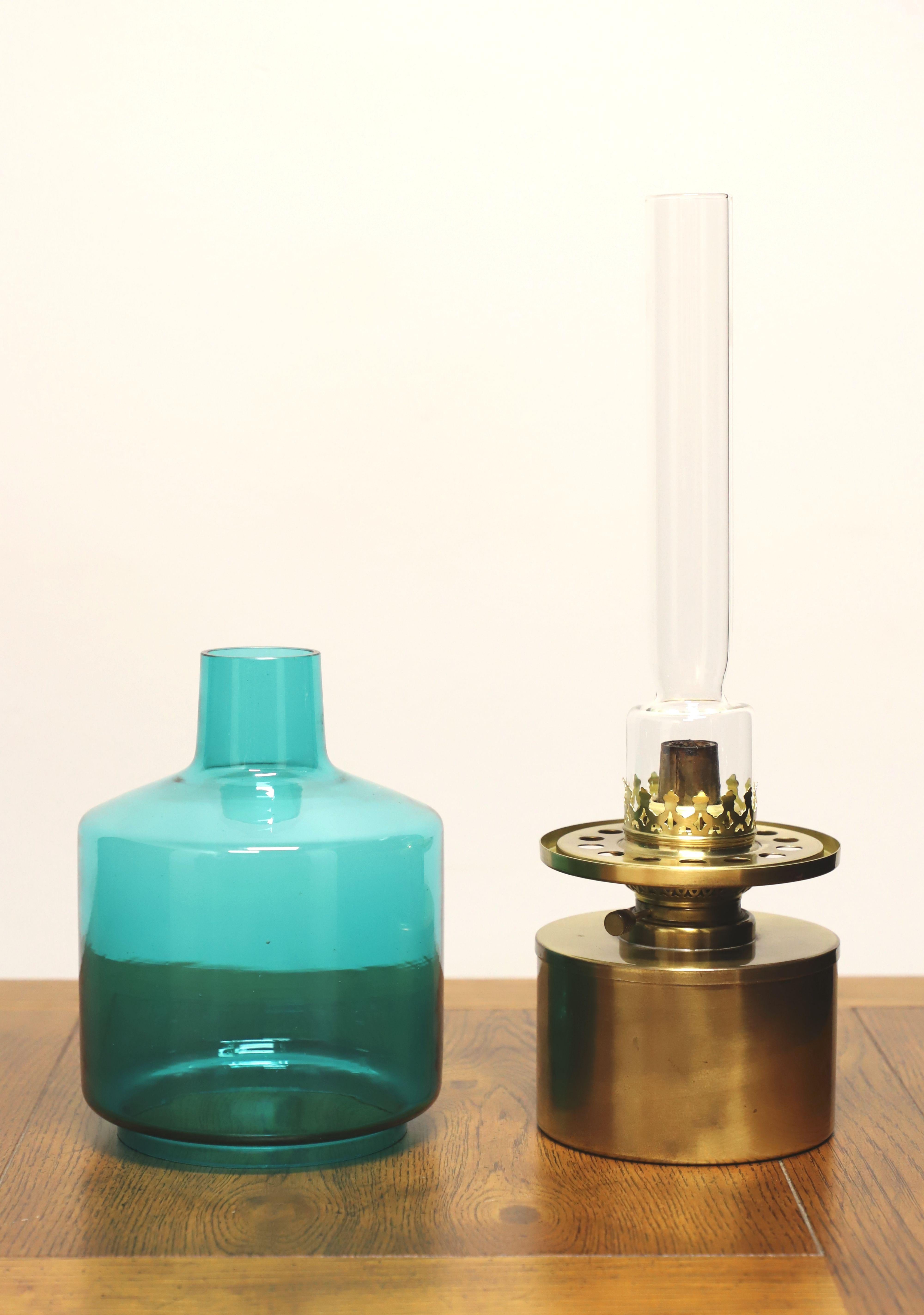 HANS-AGNE JAKOBSSON 1950's Oil Lamp Model L-47 In Good Condition In Charlotte, NC