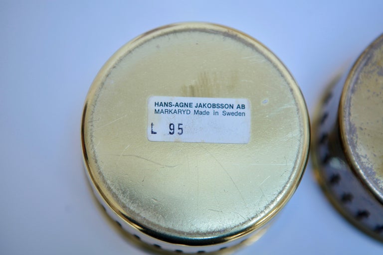 Hans-Agne Jakobsson, 3 Candleholder, Model L-95, Markaryd, Sweden, 1950s For Sale 1