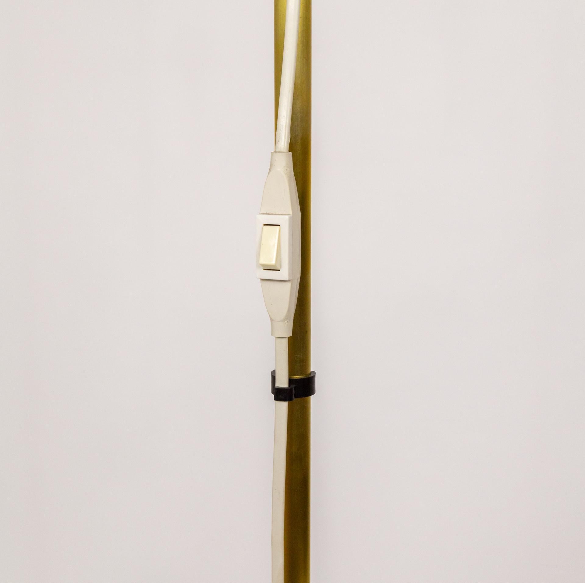 20th Century Hans-Agne Jakobsson Adjustable Brass Floor Lamps - Pair For Sale