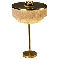Hans-Agne Jakobsson 'B-138' Table Lamp in Brass and Silk