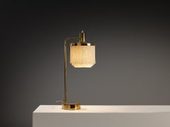 Hans Agne Jakobsson 'B140' Table Lamp in Brass with Silk Fringe