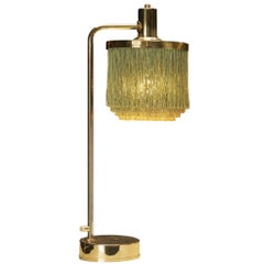 Lampe de table Hans-Agne Jakobsson 'B140' en laiton avec frange en soie