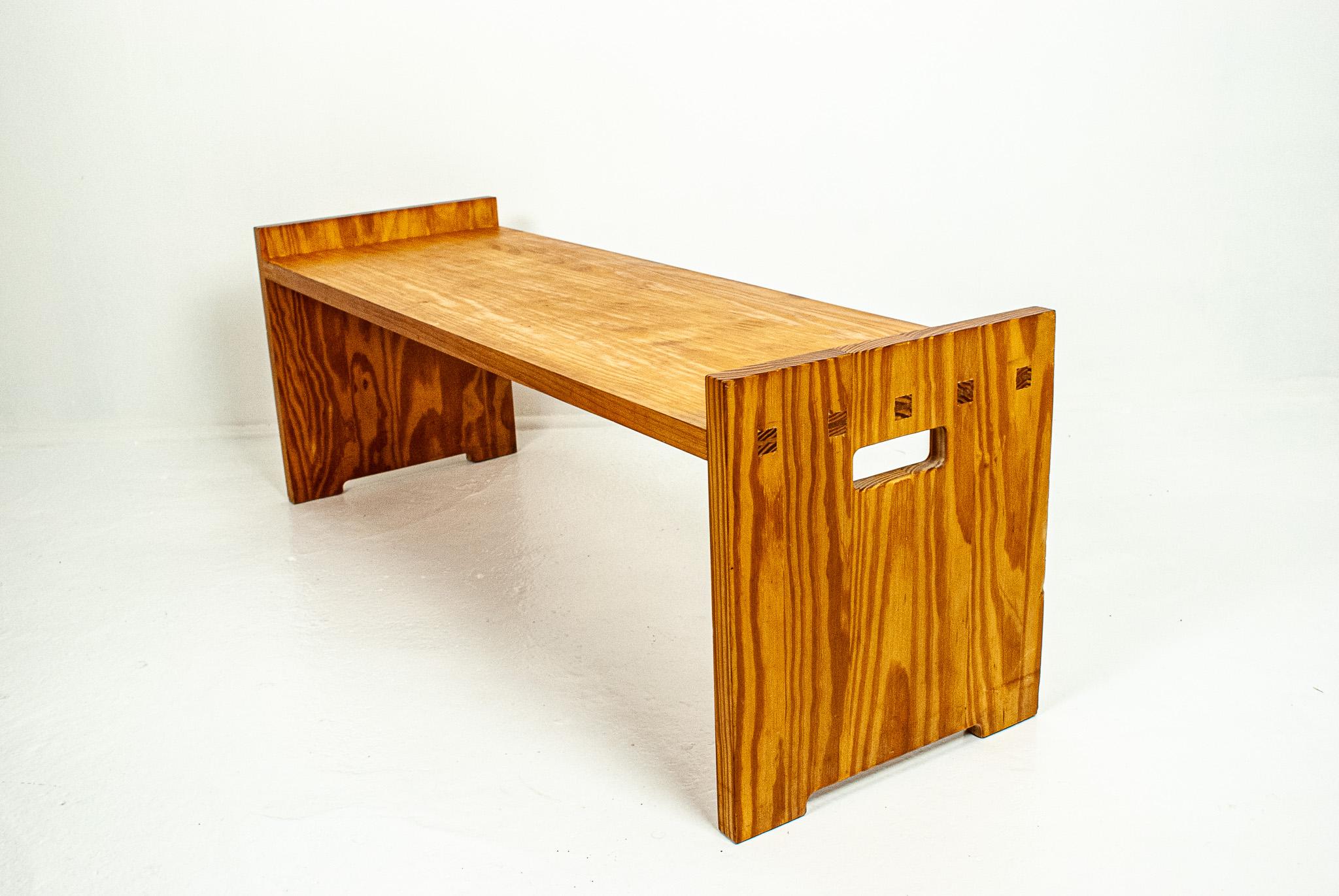 Pine bench, model 