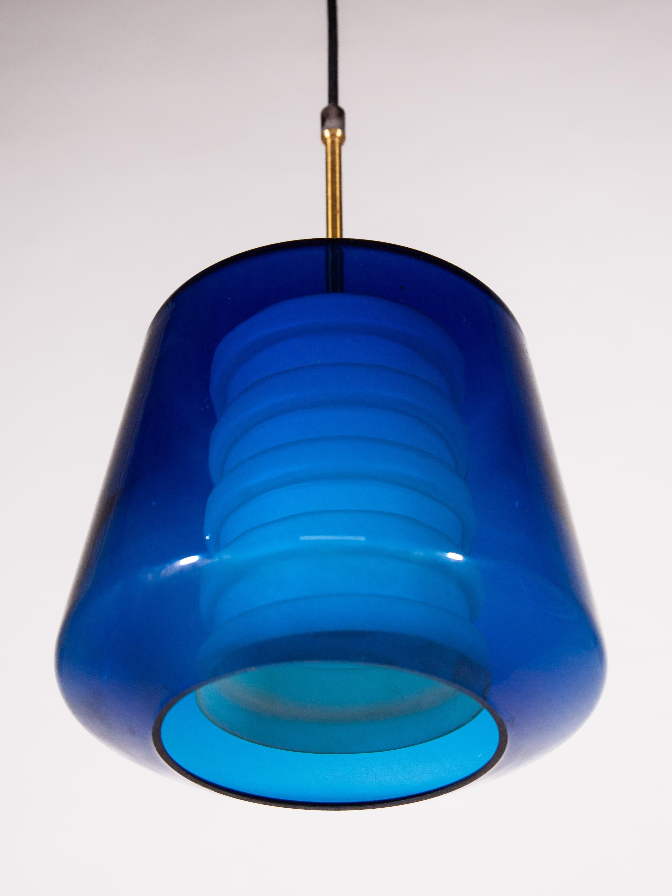Mid-20th Century Hans Agne Jakobsson Blue and White Opal Pendant, 1950s, Sweden For Sale