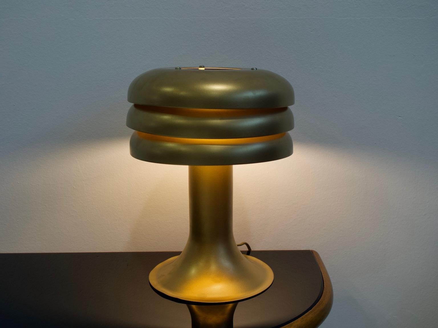 Hans-Agne Jakobsson BN-25 Aluminum Table Lamp For Sale 2