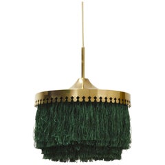Hans-Agne Jakobsson Brass and Silk Fringe Lamp