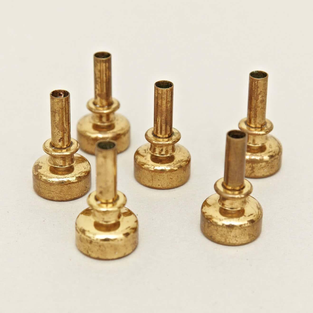 Mid-Century Modern Hans-Agne Jakobsson Brass Candleholders Collection, circa 1960 For Sale