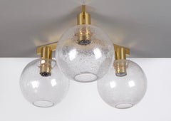 Plafonnier en laiton Hans-Agne Jakobsson, années 1960