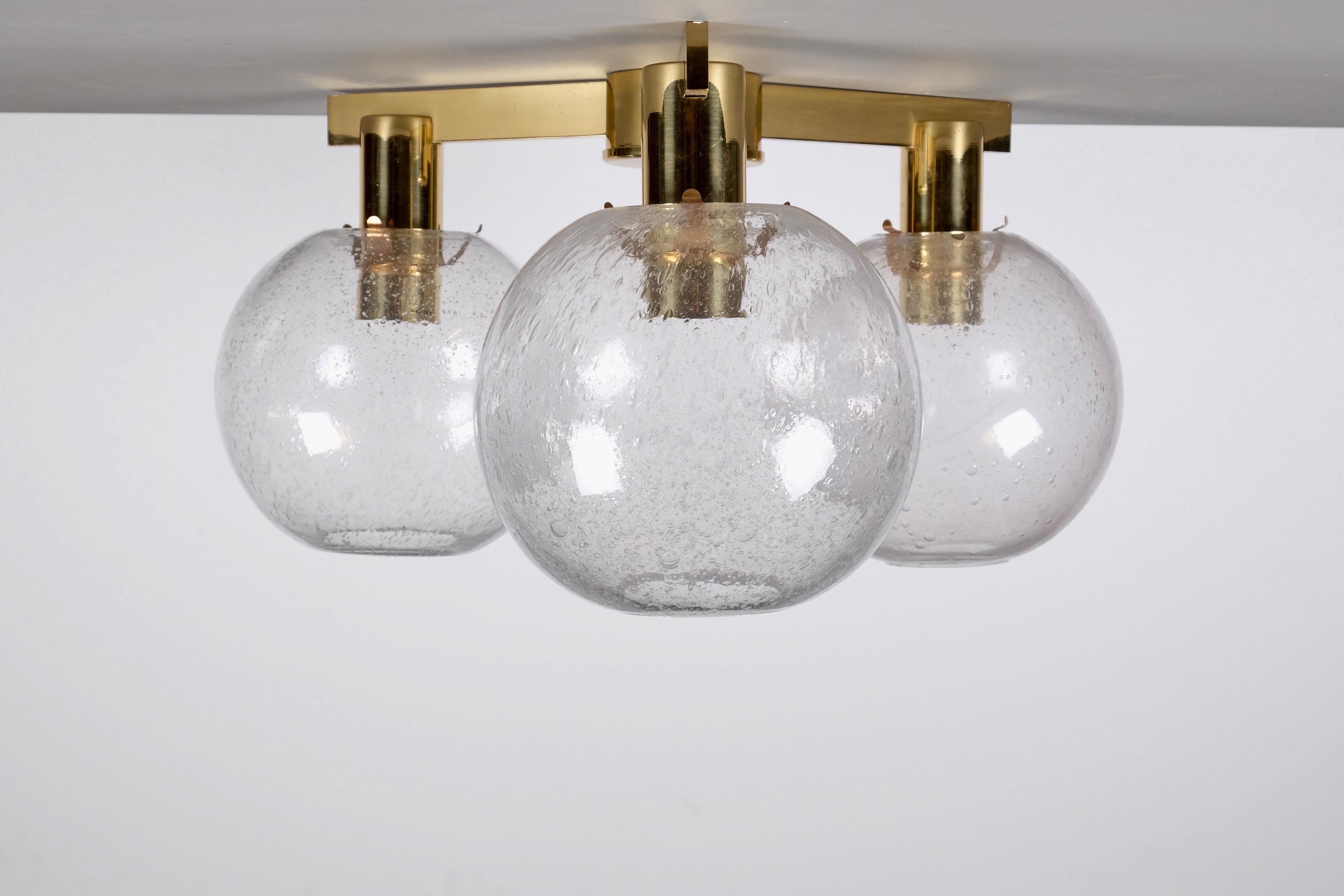 Hans-Agne Jakobsson Brass Ceiling Light, 1960s In Good Condition For Sale In Stockholm, SE