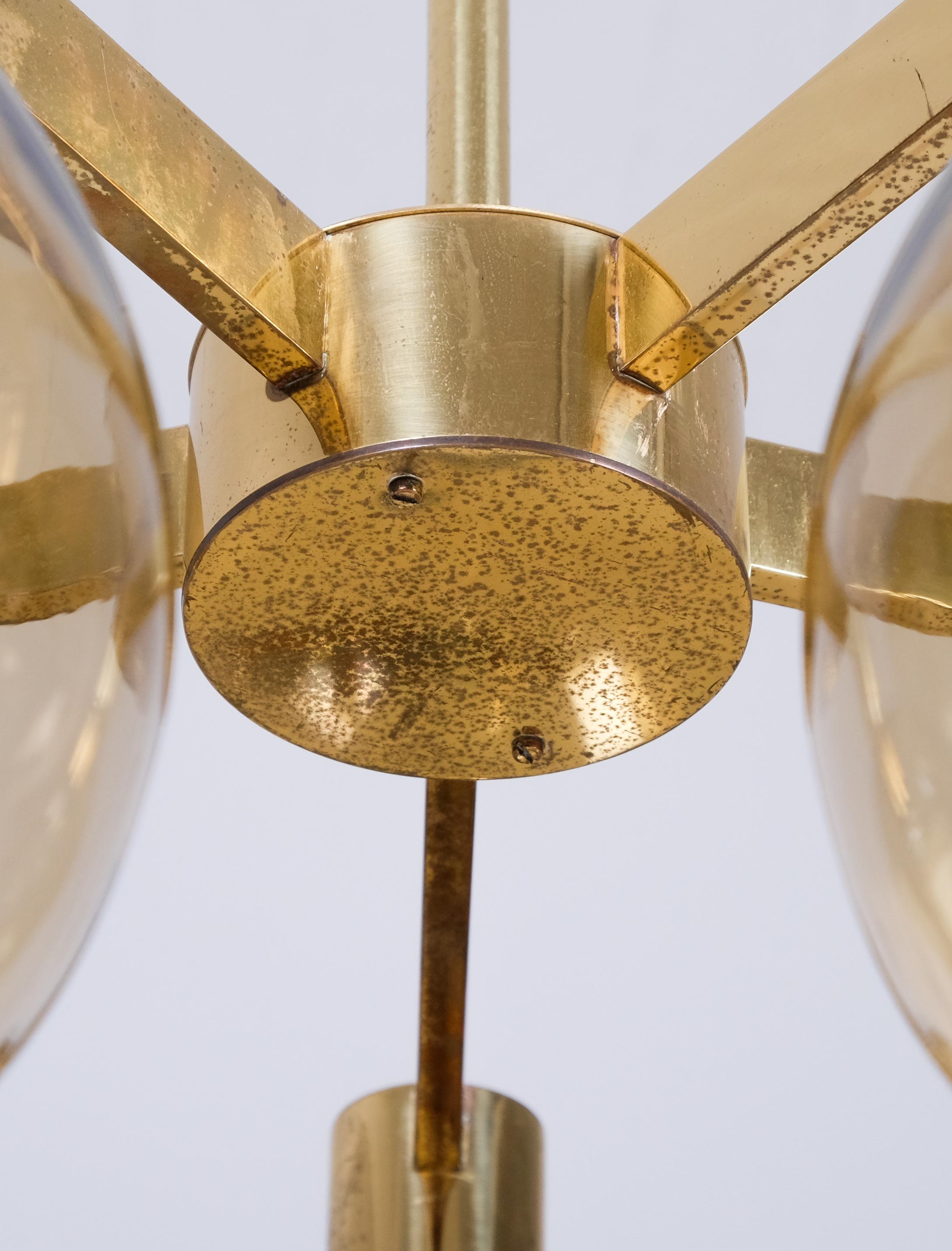 Lámpara de latón Hans-Agne Jakobsson, años 60 en venta 5