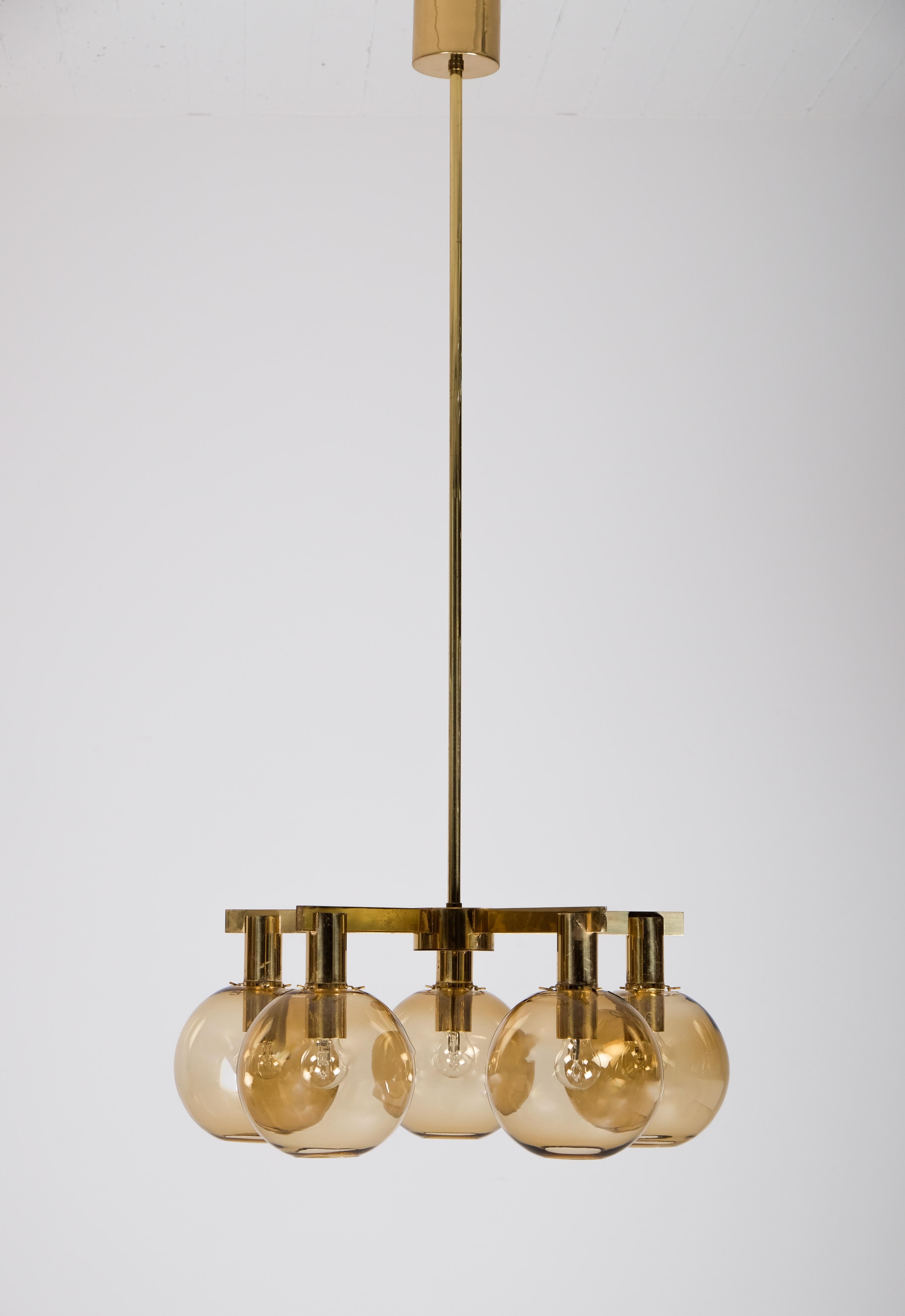 Lámpara de latón Hans-Agne Jakobsson, años 60 Escandinavo moderno en venta