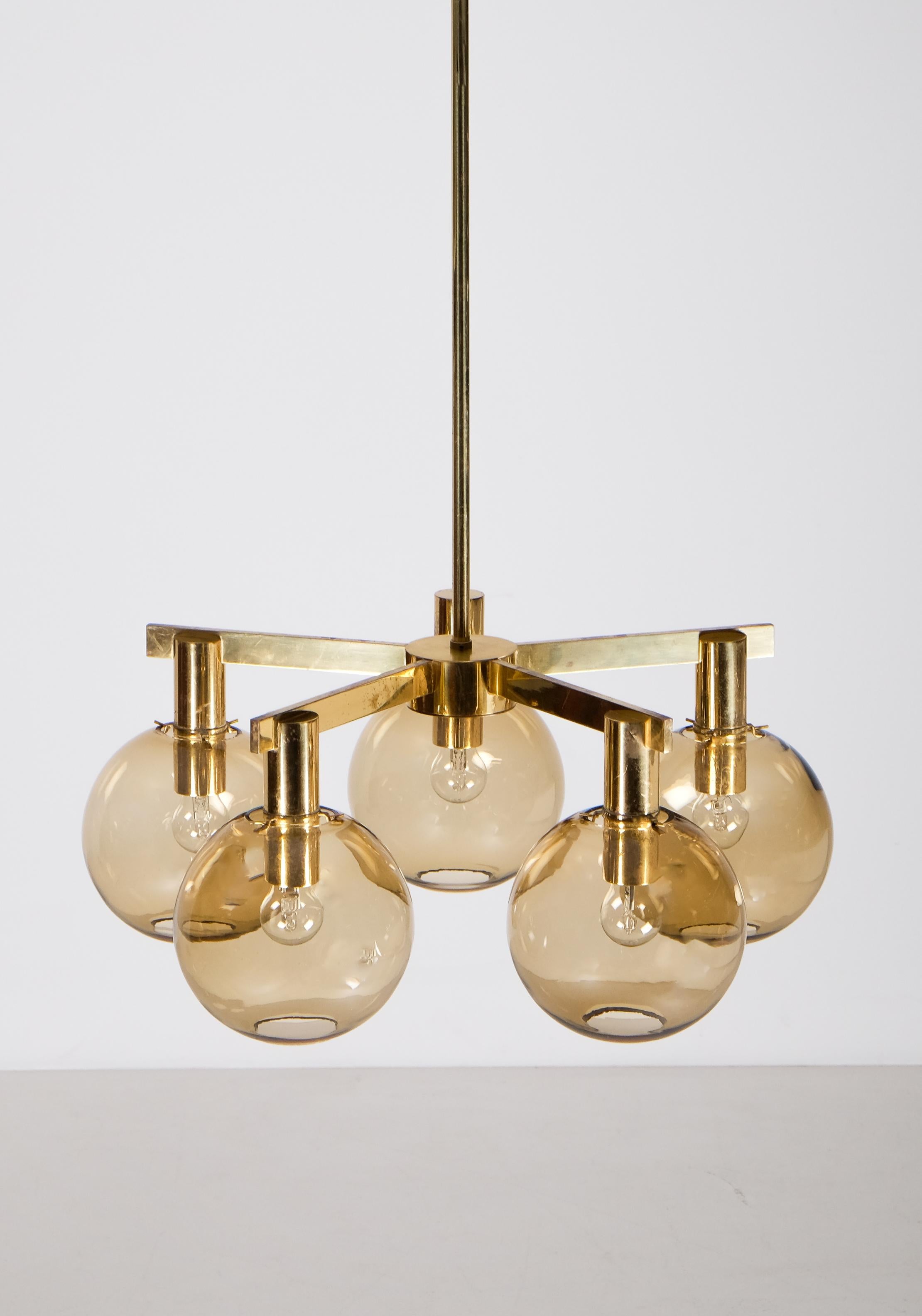 Lámpara de latón Hans-Agne Jakobsson, años 60 Sueco en venta