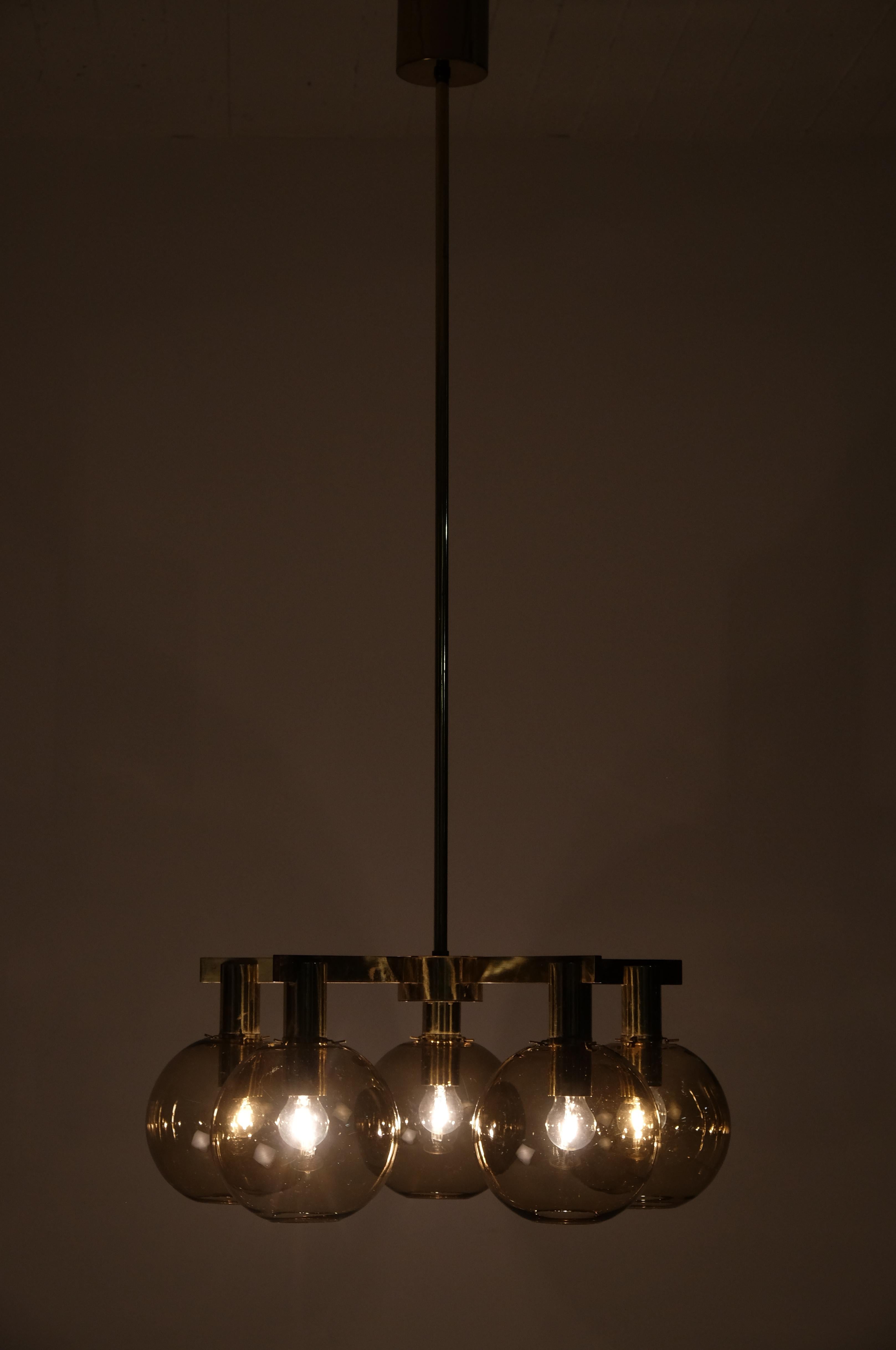 Lámpara de latón Hans-Agne Jakobsson, años 60 mediados del siglo XX en venta