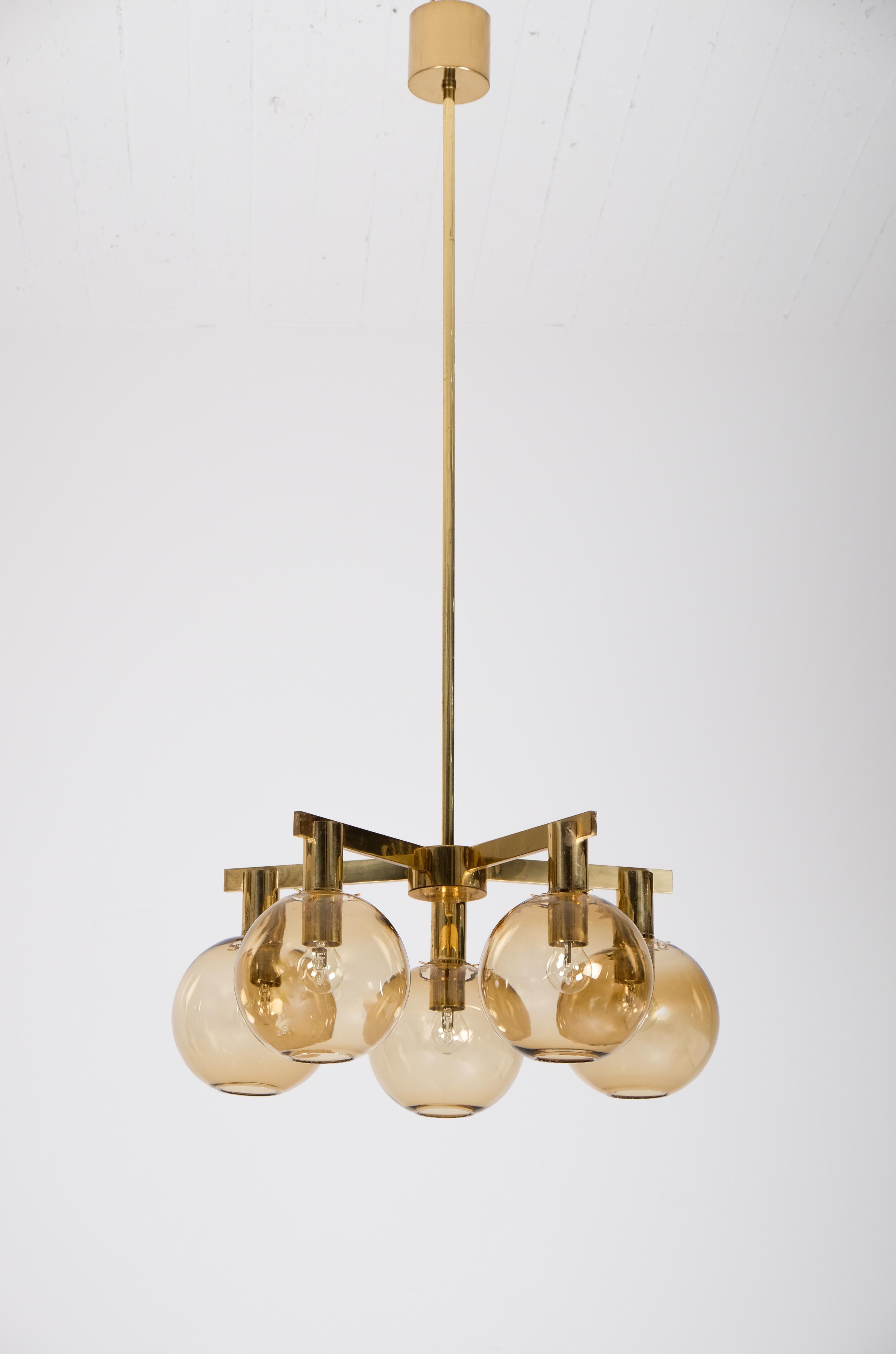 Lámpara de latón Hans-Agne Jakobsson, años 60 en venta 2