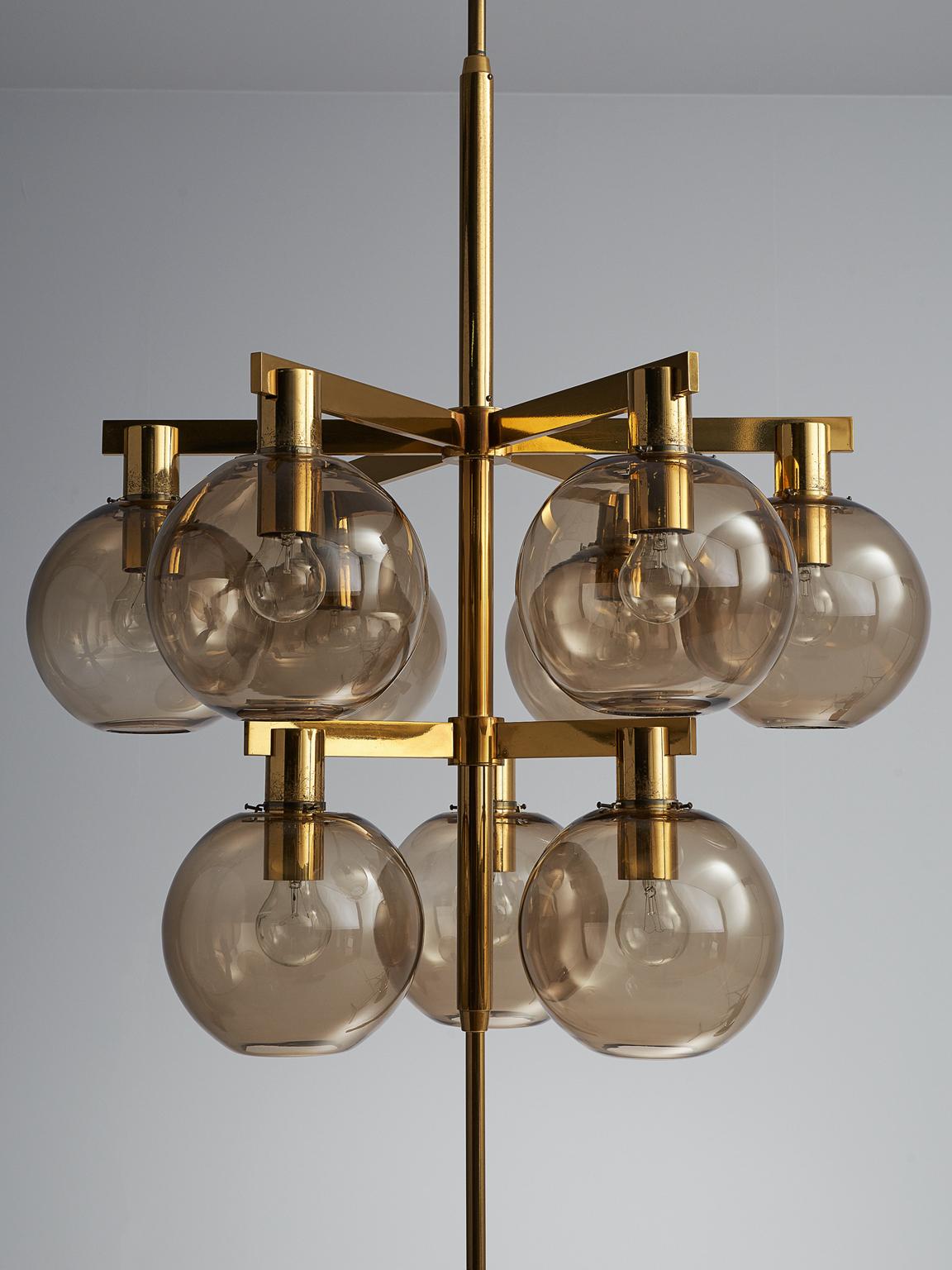 Hans-Agne Jakobsson Brass Chandelier 1