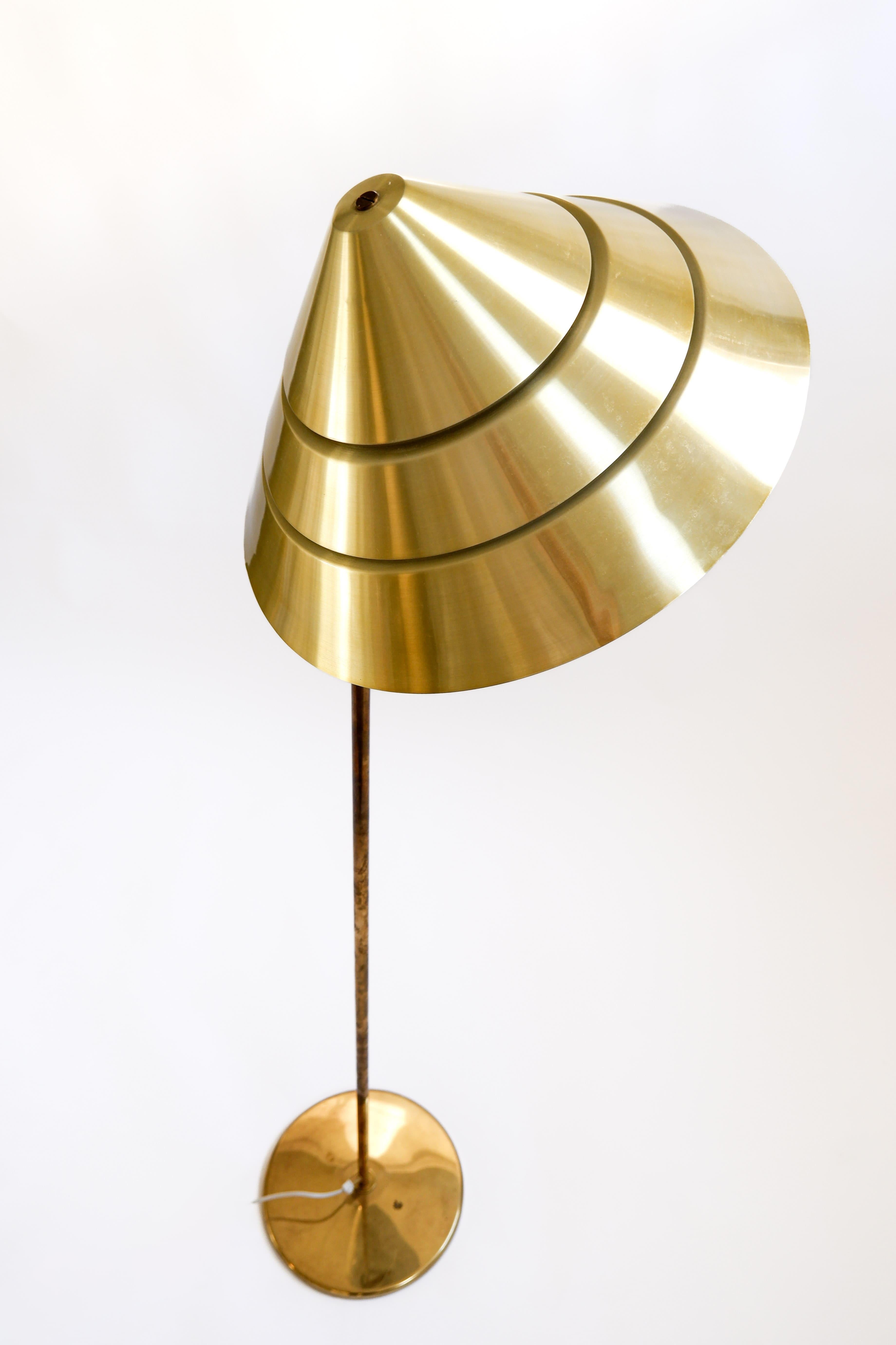 Brass Hans Agne Jakobsson, brass floor lamp model Tropicana, circa 1970 For Sale