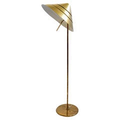 Hans Agne Jakobsson, brass floor lamp model Tropicana, circa 1970