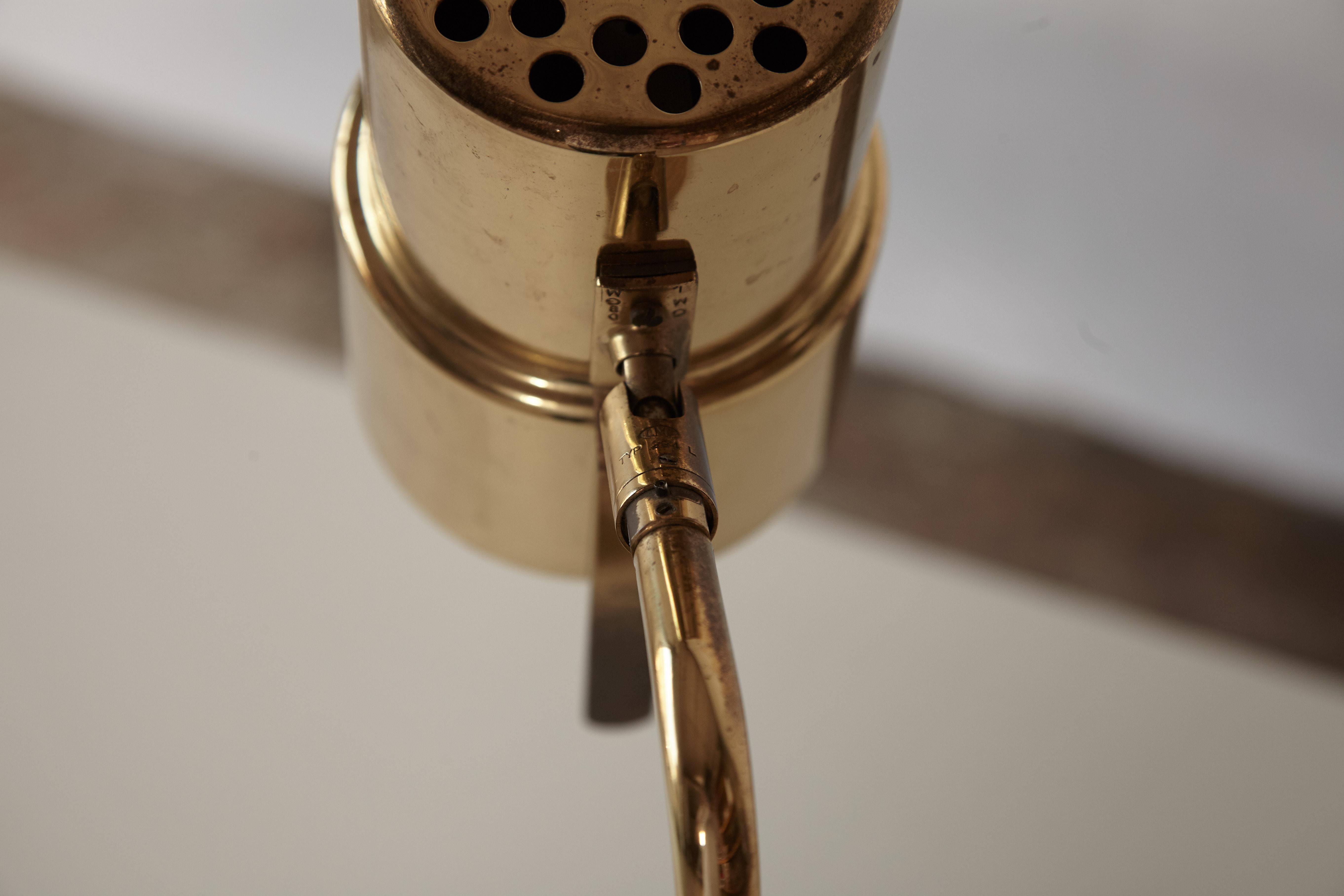 Hans-Agne Jakobsson Brass Model B195/2 Table / Desk Lamp, Sweden, 1960s 6