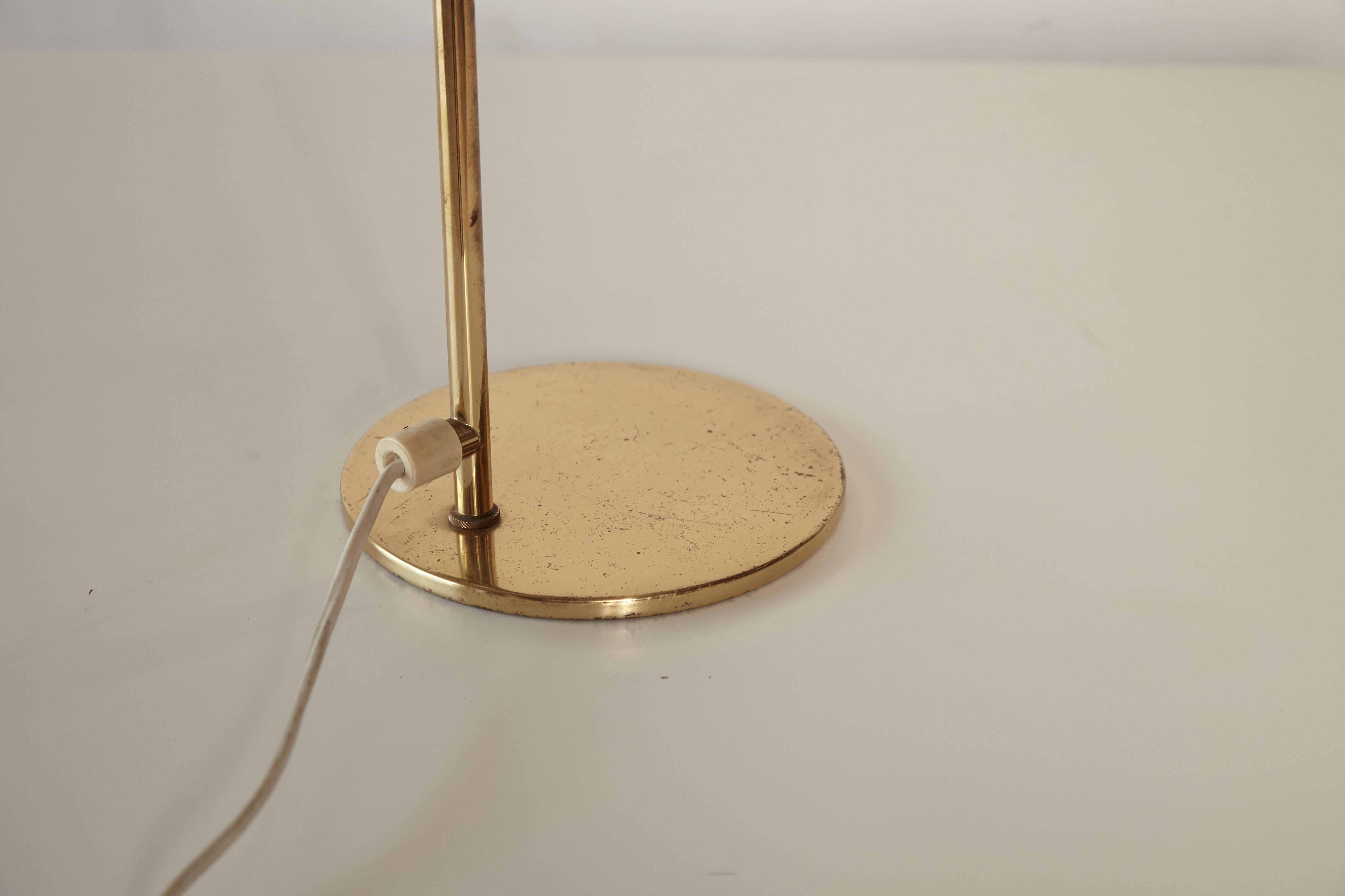 Hans-Agne Jakobsson Brass Model B195/2 Table / Desk Lamp, Sweden, 1960s 2