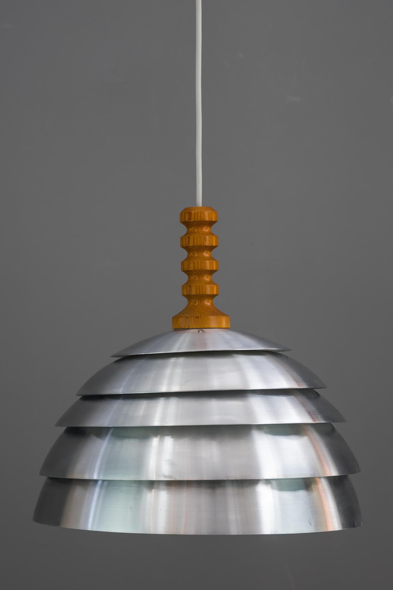Scandinave moderne Lampe à suspension en laiton Hans-Agne Jakobsson, années 1960 en vente
