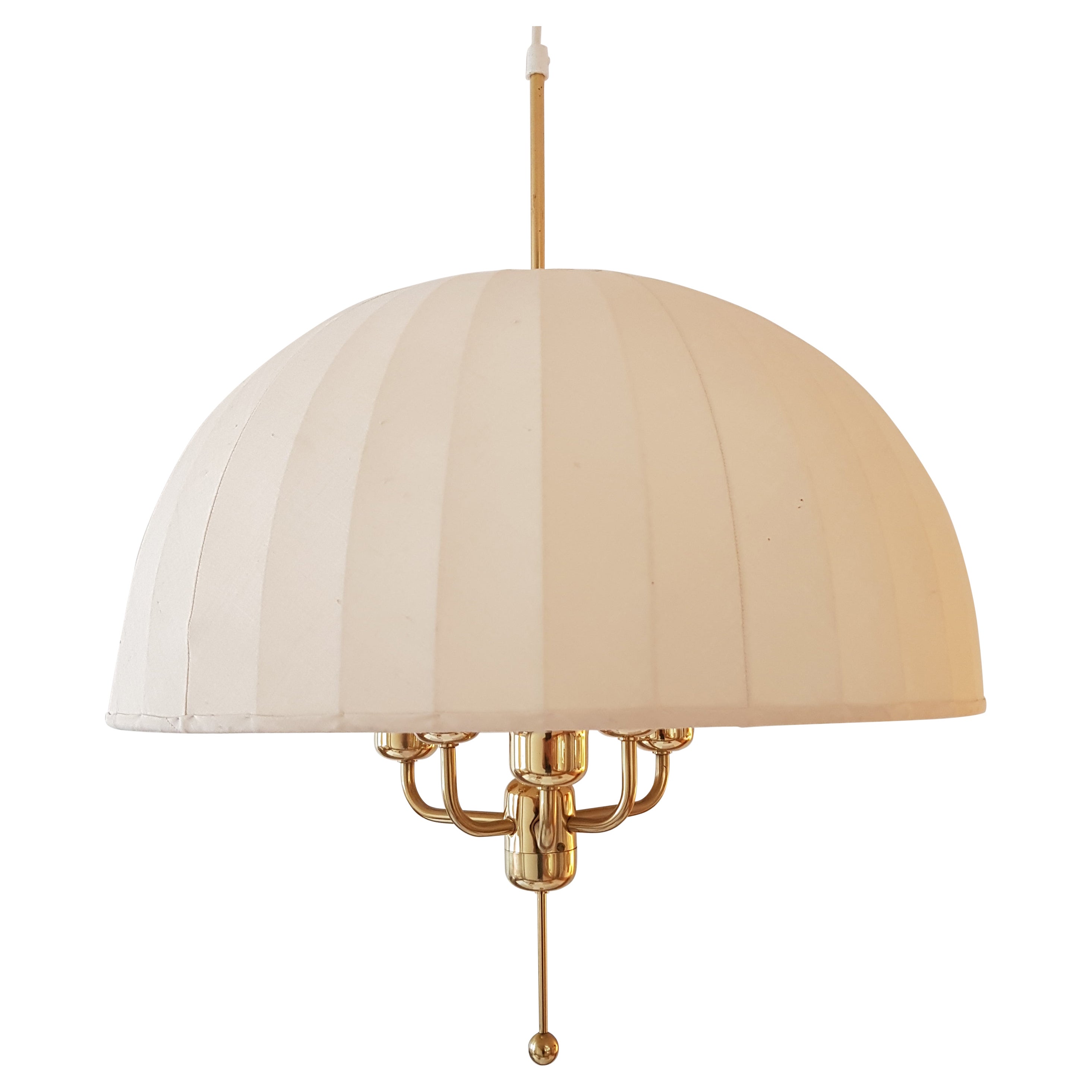 Hans-Agne Jakobsson, Brass Pendant “T549/6”, Markaryd, Scandinavian Modern