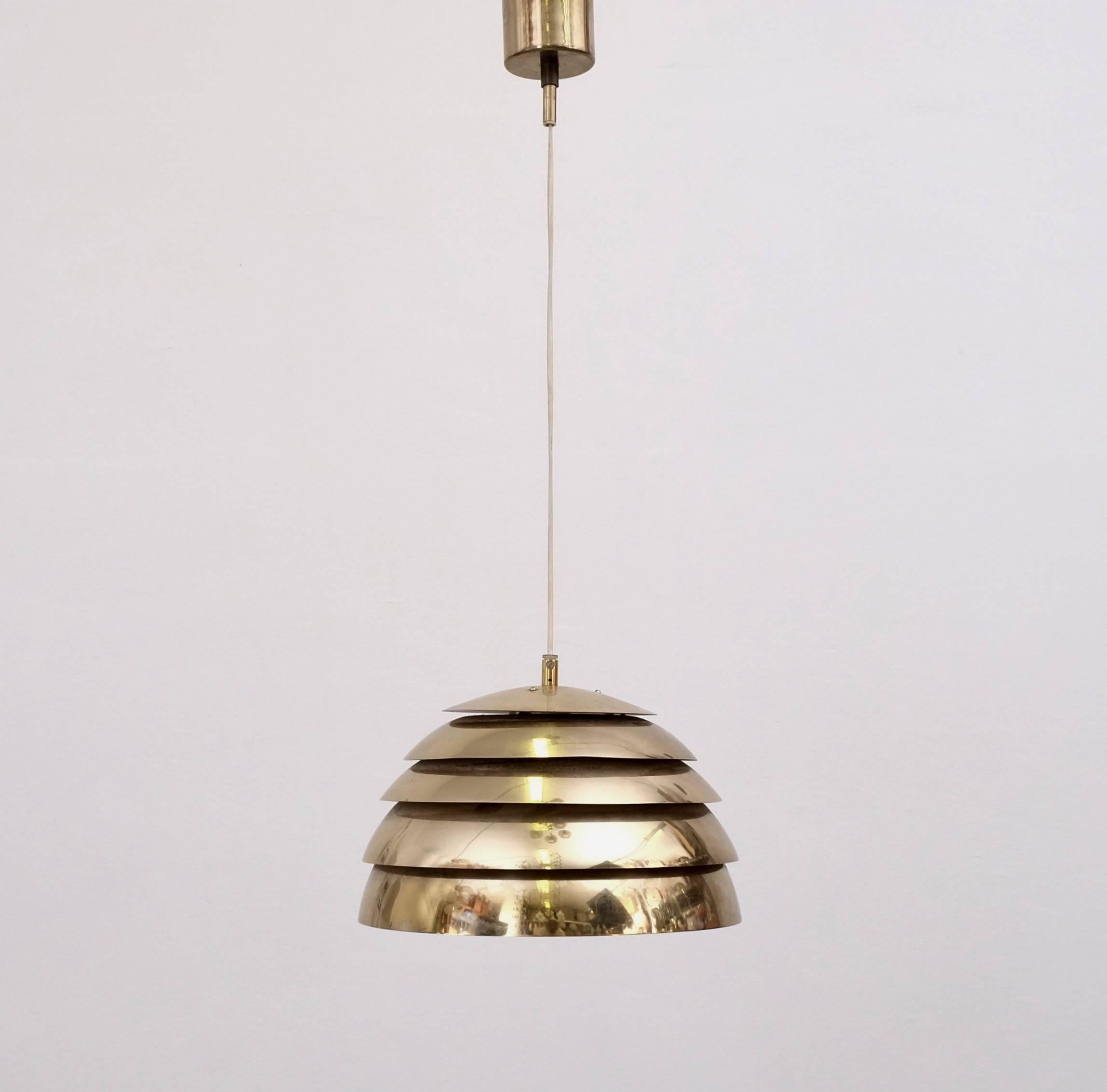 Hans-Agne Jakobsson Brass Pendant, 1960s For Sale 1