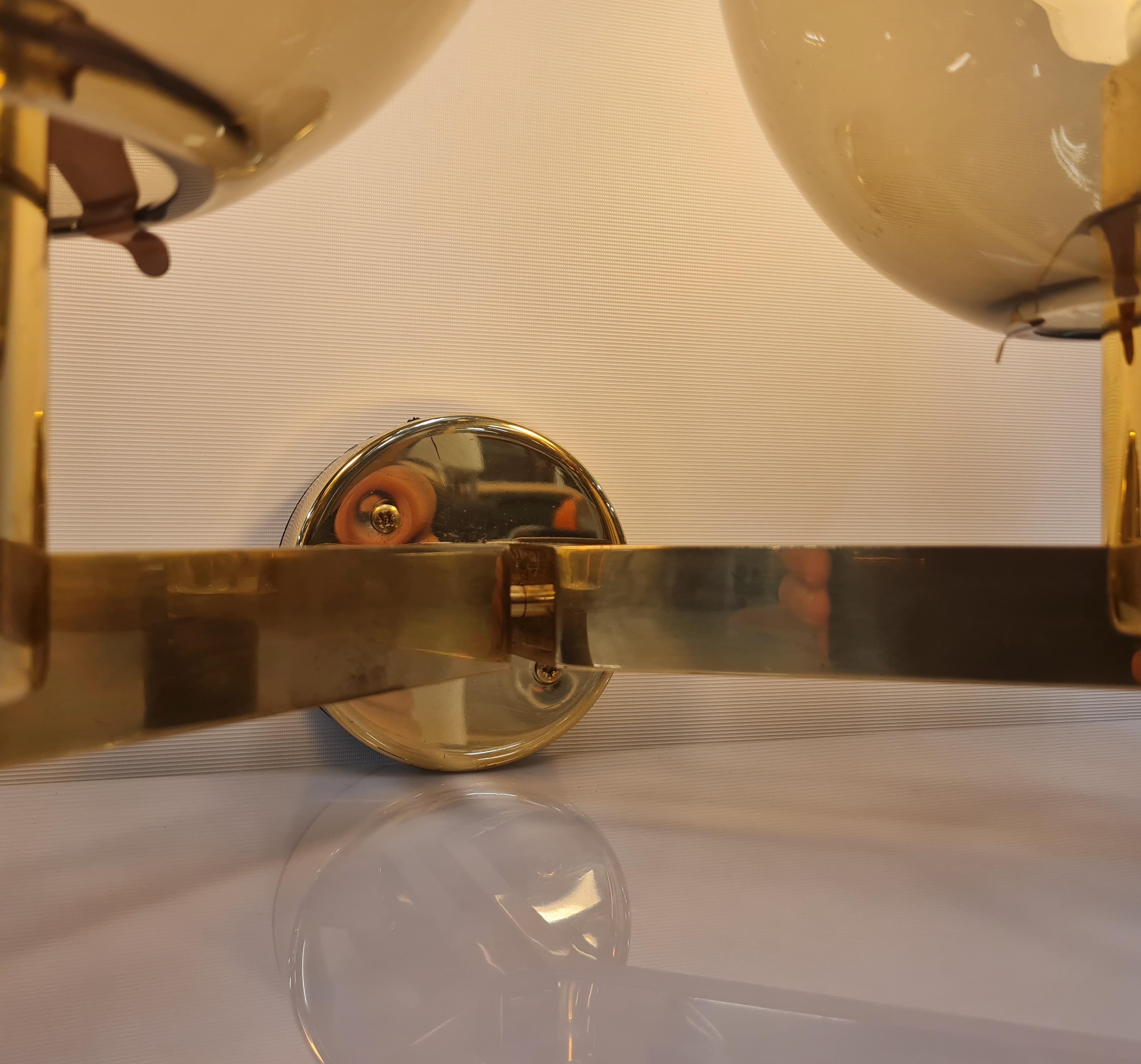 Lámpara de pared de latón Hans-Agne Jakobsson Modelo. V-149/2, 1950s Sueco en venta