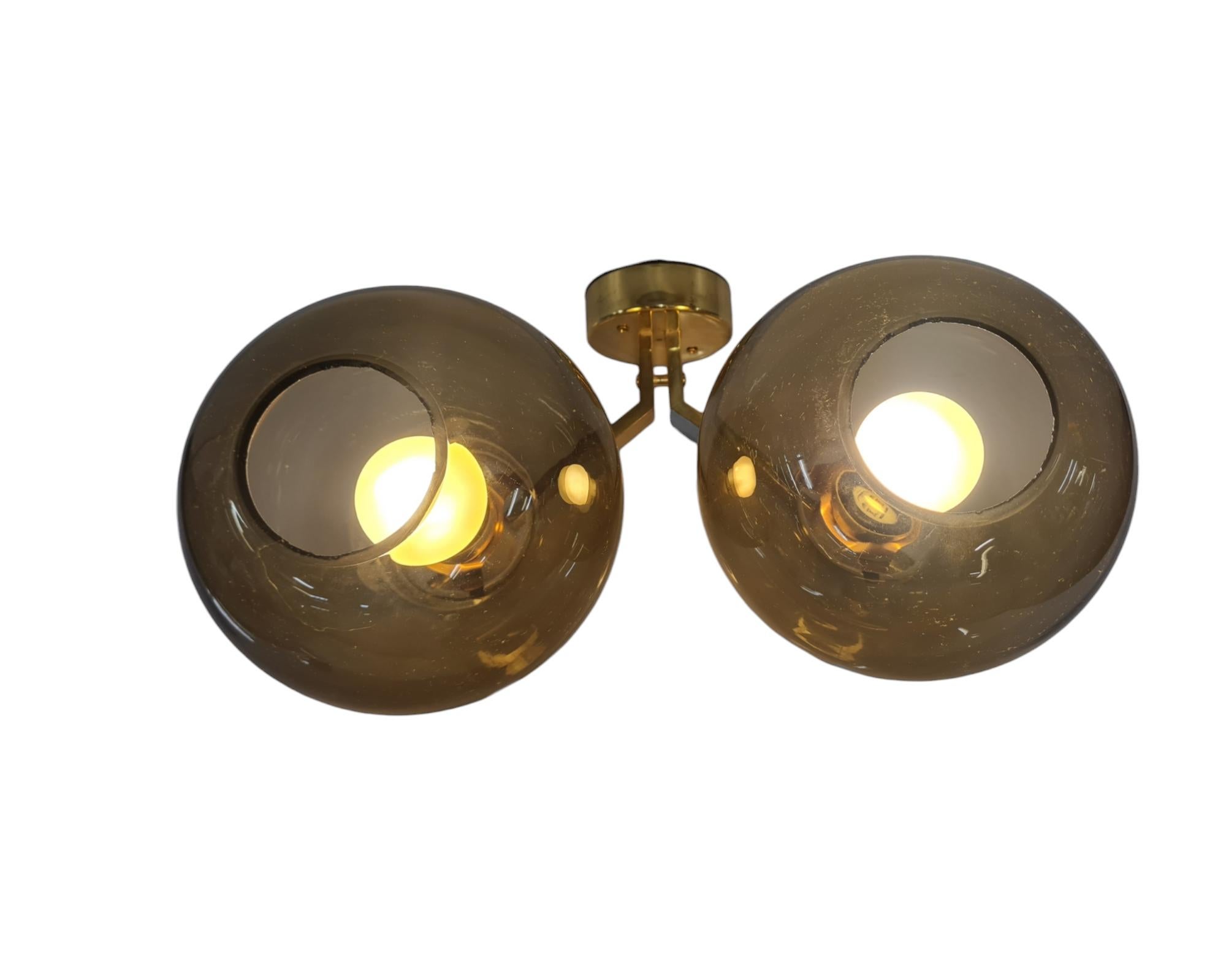 Lámpara de pared de latón Hans-Agne Jakobsson Modelo. V-149/2, 1950s mediados del siglo XX en venta