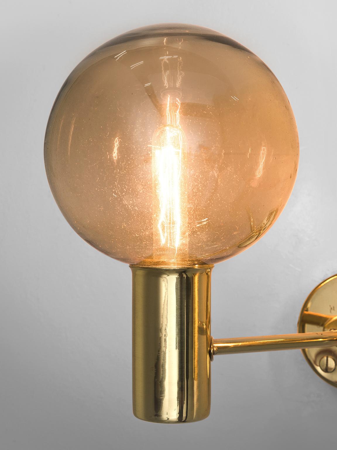 Mid-20th Century Hans-Agne Jakobsson Brass Wall Sconces