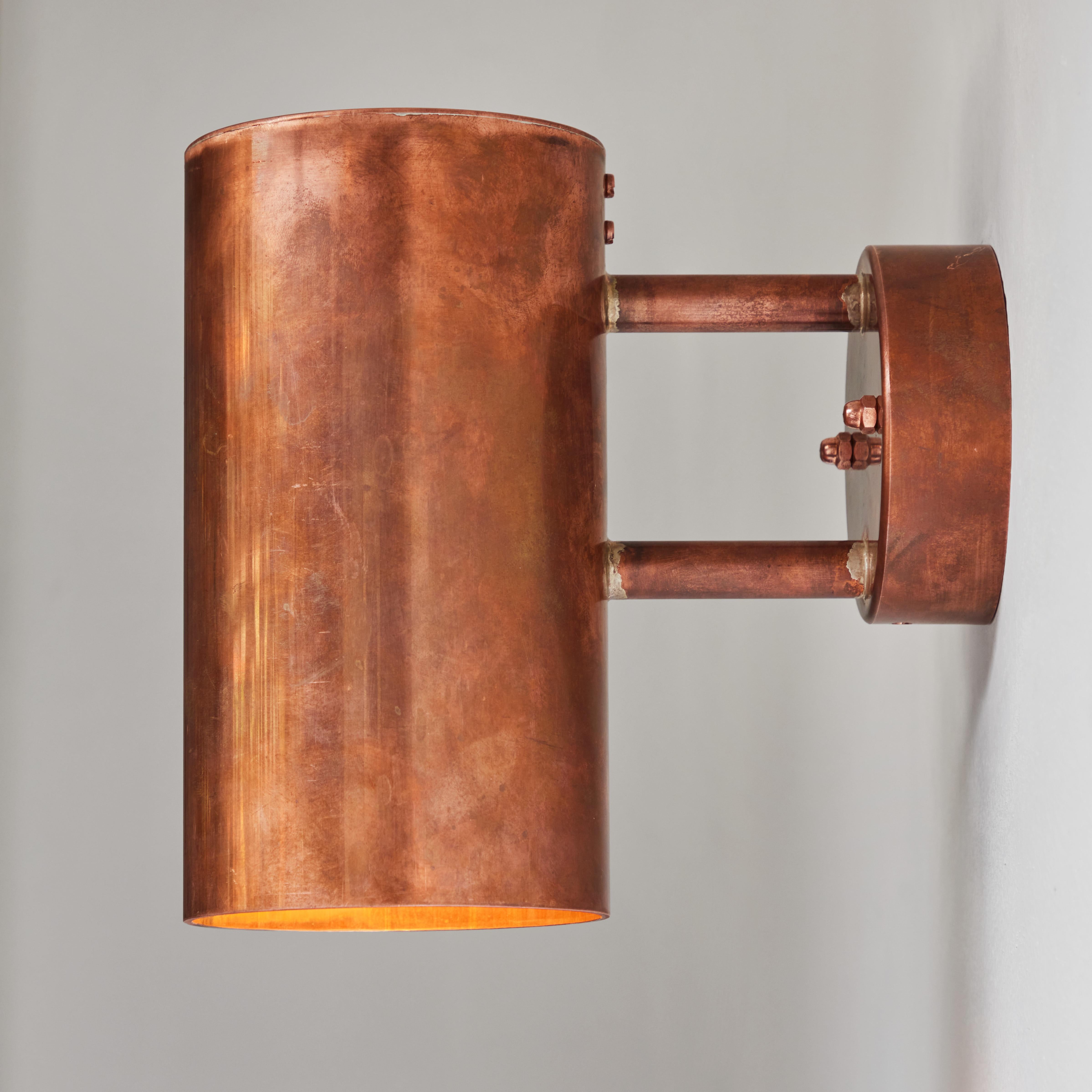 Hans-Agne Jakobsson C 627/110 'Rulle' Raw Copper Outdoor Sconce For Sale 6