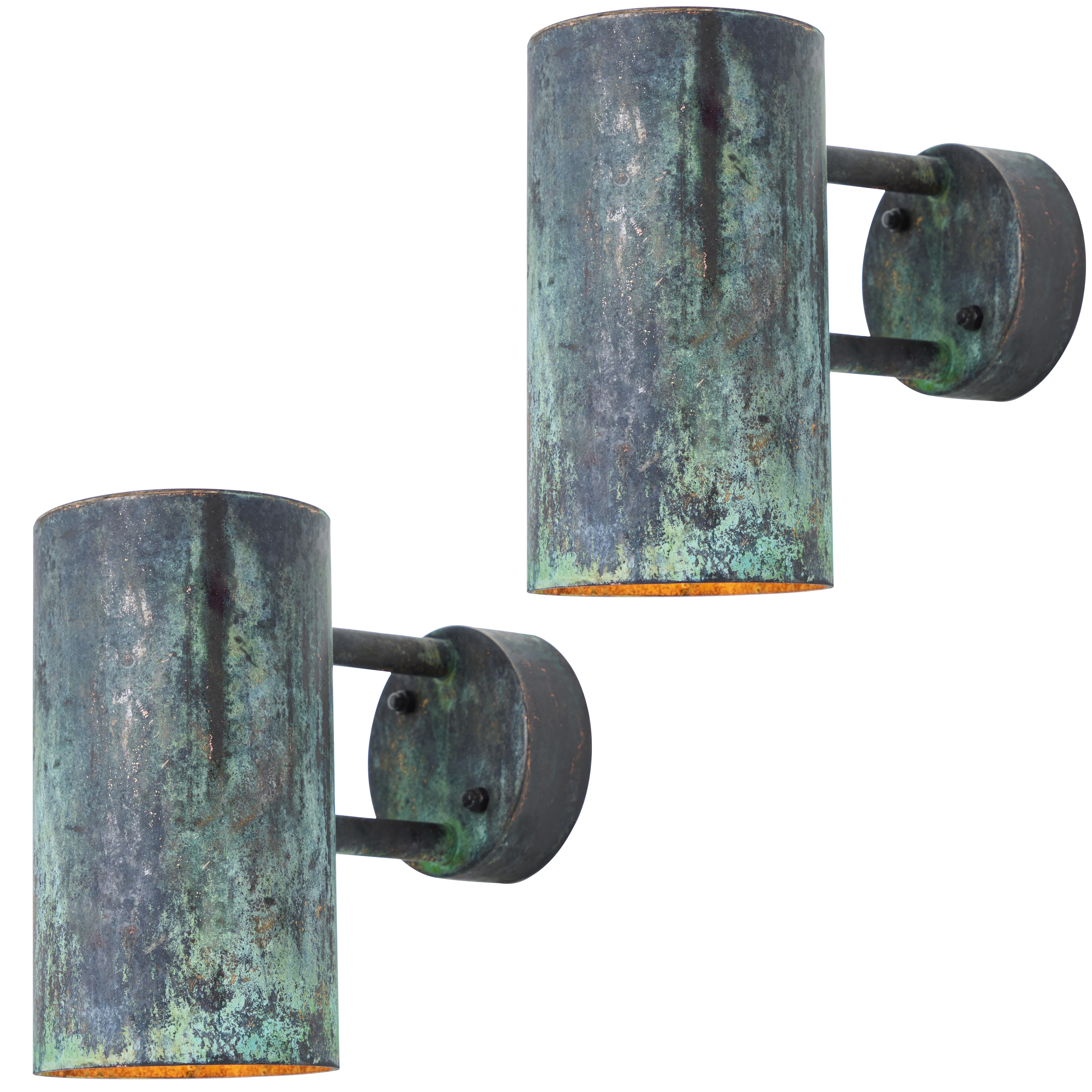 Hans-Agne Jakobsson C 627/110 'Rulle' Darkly Patinated Outdoor Sconce For Sale 2