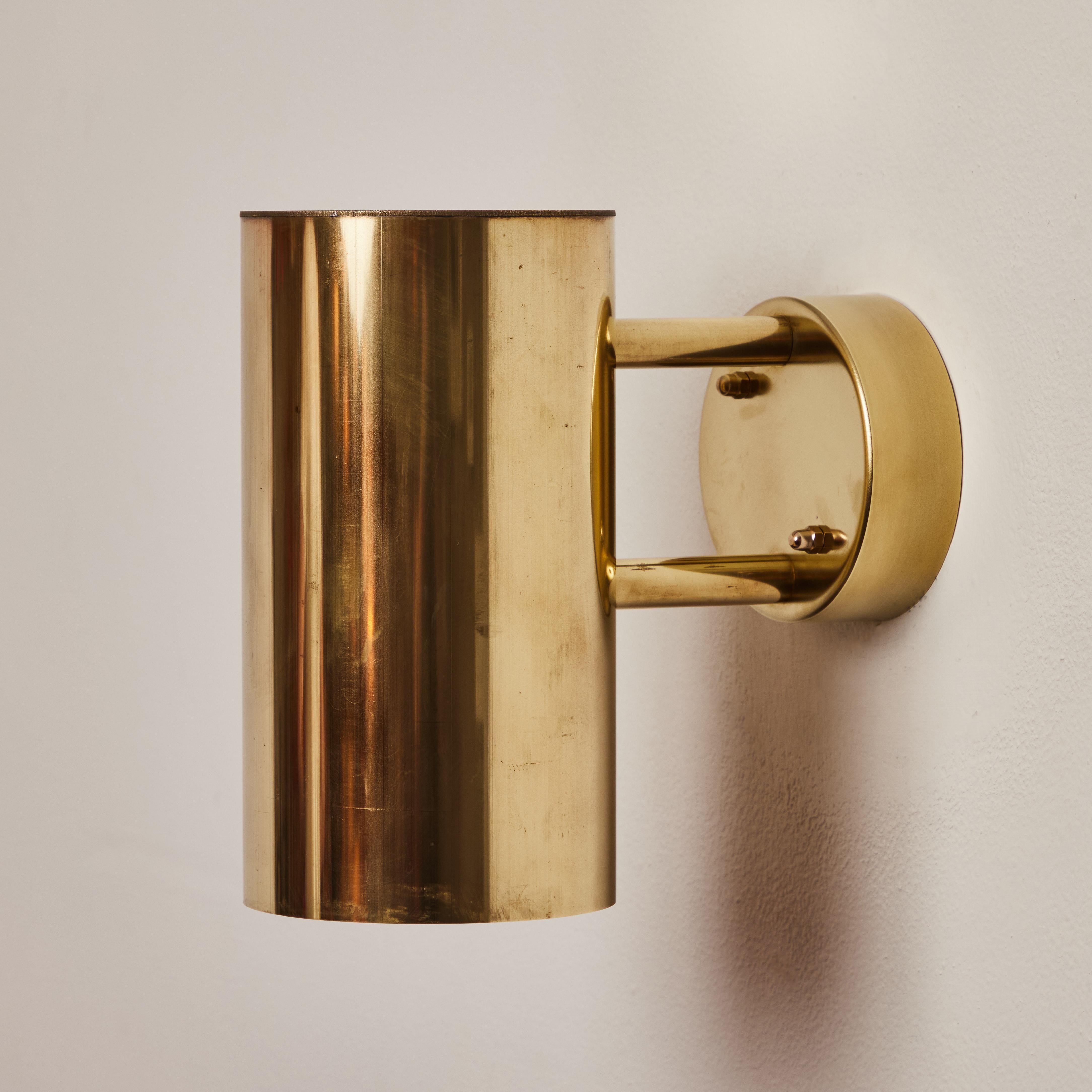 Hans-Agne Jakobsson C 627/110 'Rulle' Raw Brass Outdoor Sconce For Sale 5