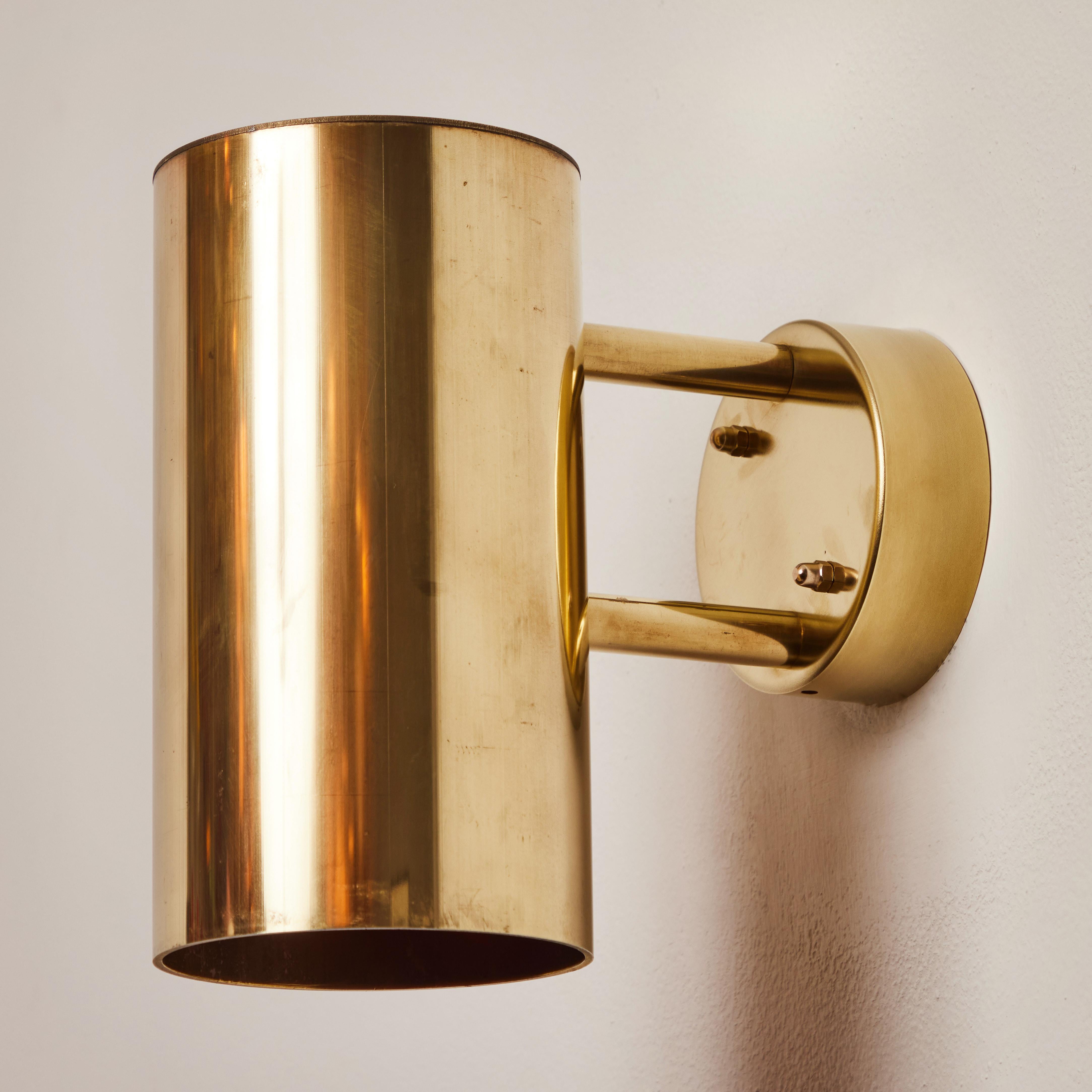 Hans-Agne Jakobsson C 627/110 'Rulle' Raw Brass Outdoor Sconce For Sale 6
